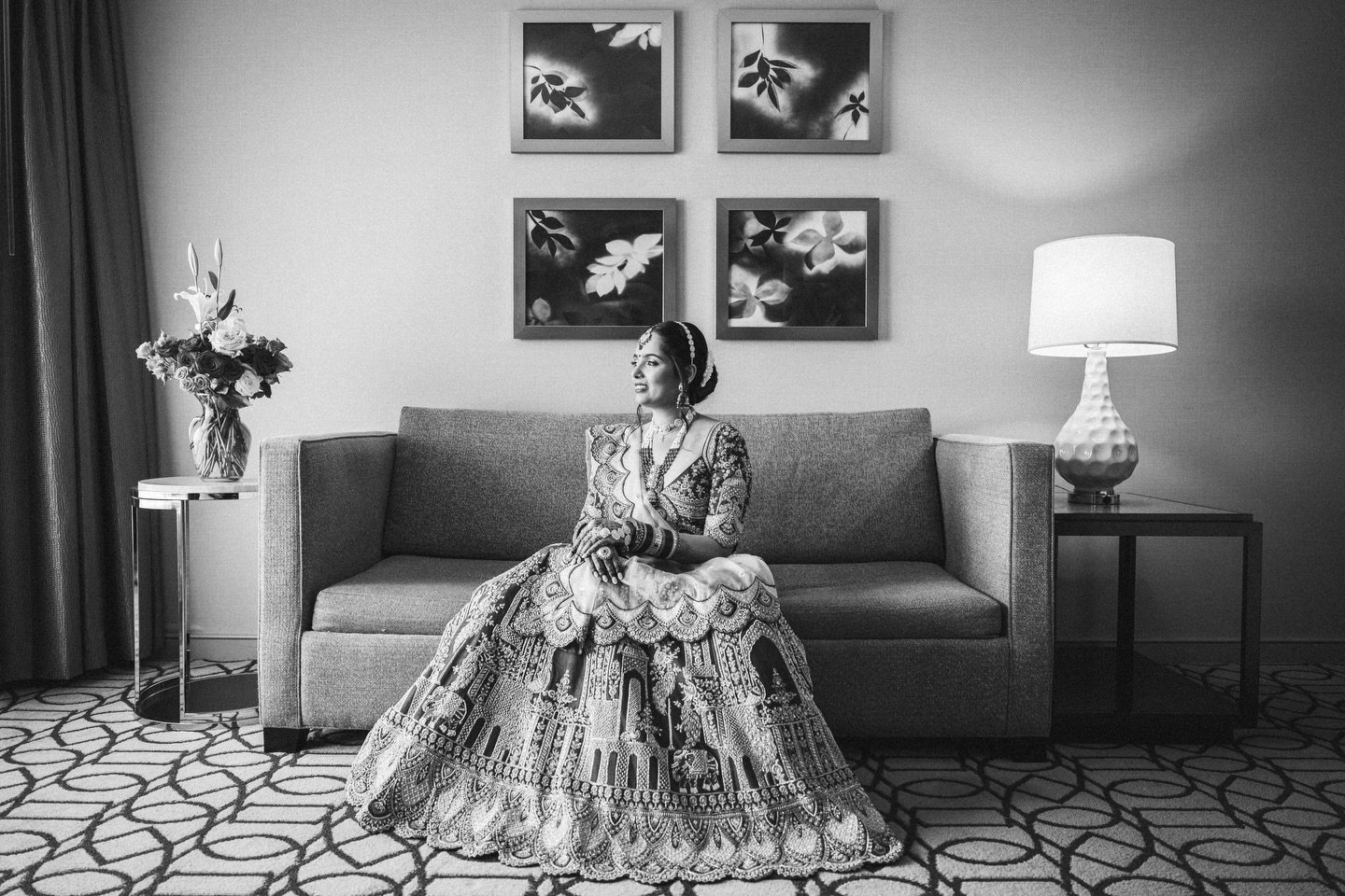 B&amp;W or Color 

Bride: Tejal 
Groom: @srathod3388 
Planning: @soco36events 
Venue: @hiltoneaston 
DJ: @dj.umang 
Photo/Video: @nitsydegophotography 
@canonusa