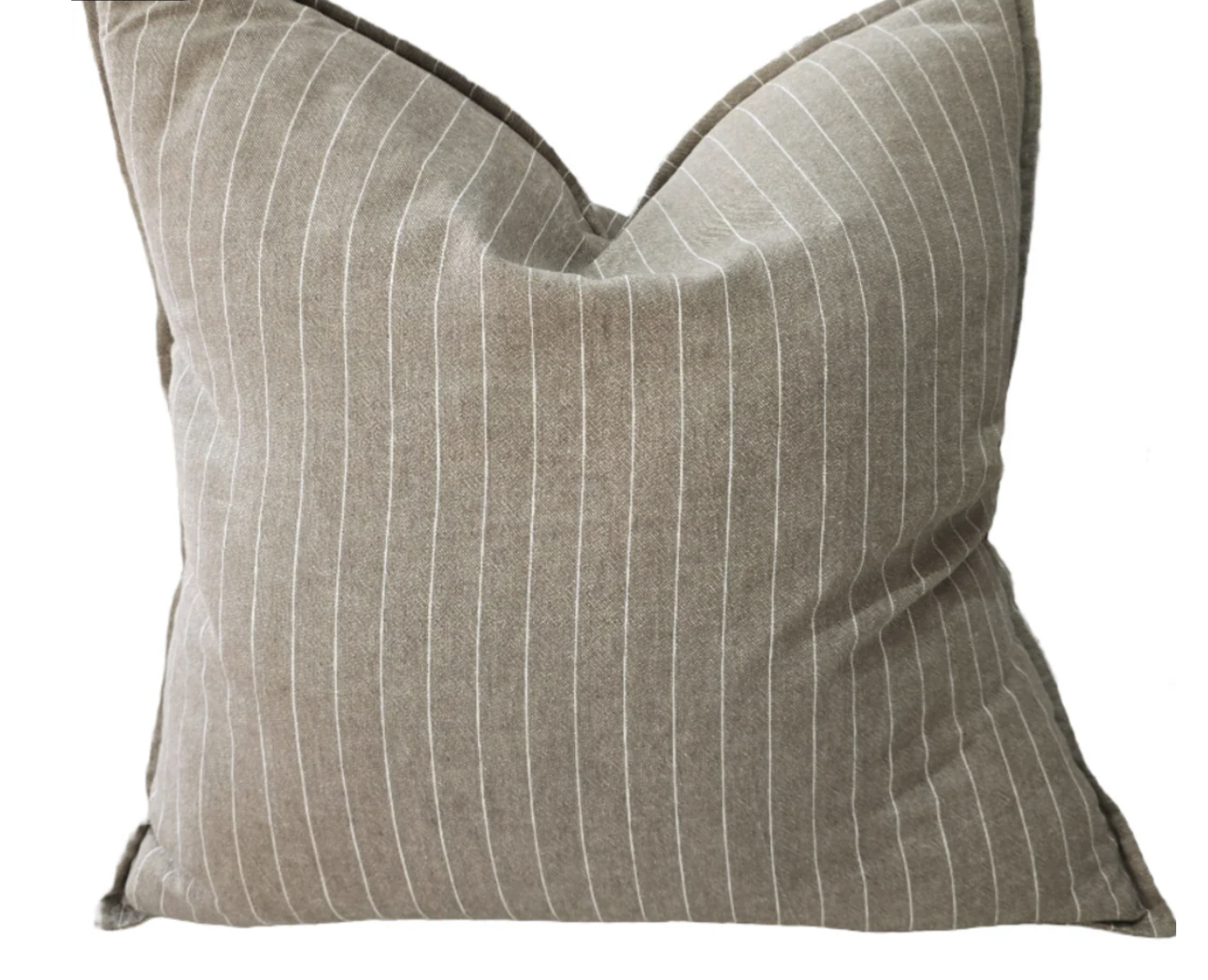 Everly Linen Cushion - Khaki