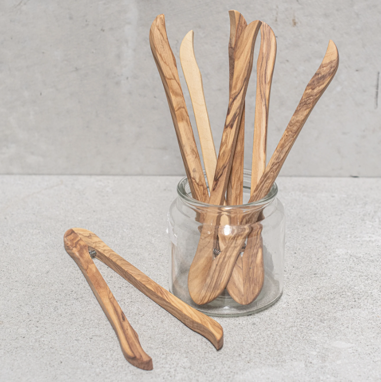 Handcrafted Wooden Serving Tongs