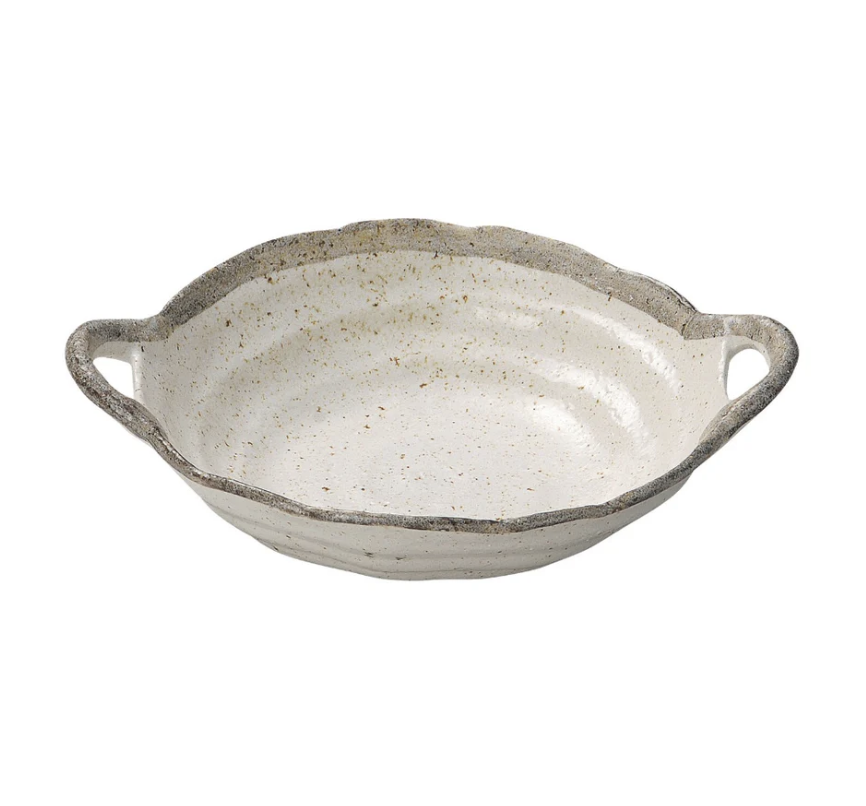 Shirokaratsu - Serving Dish With Handle