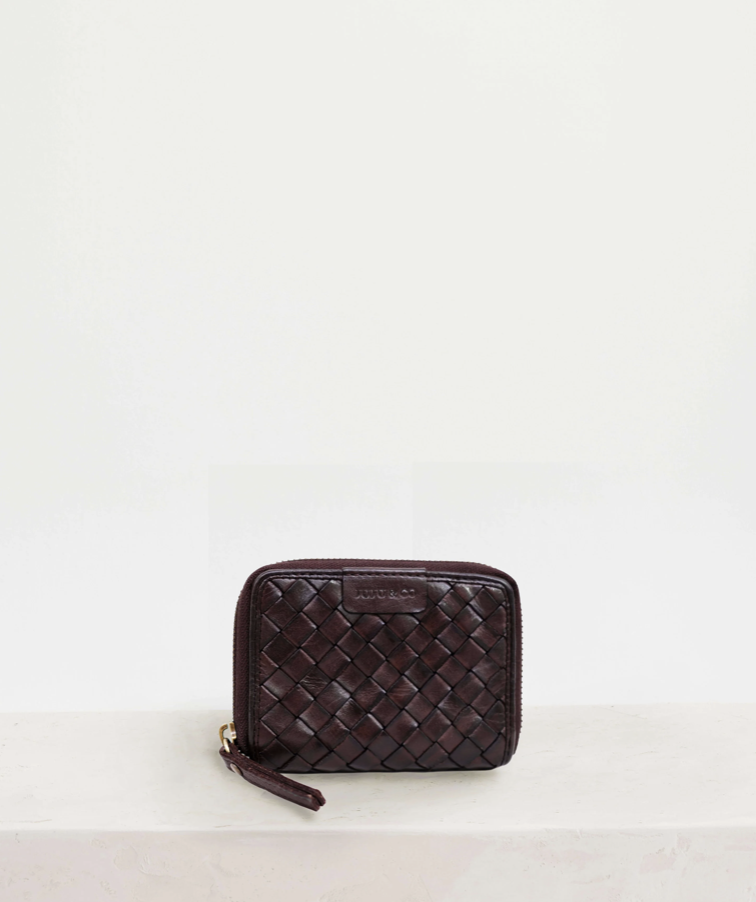 JuJu & Co Small Basque Wallet - Chocolate