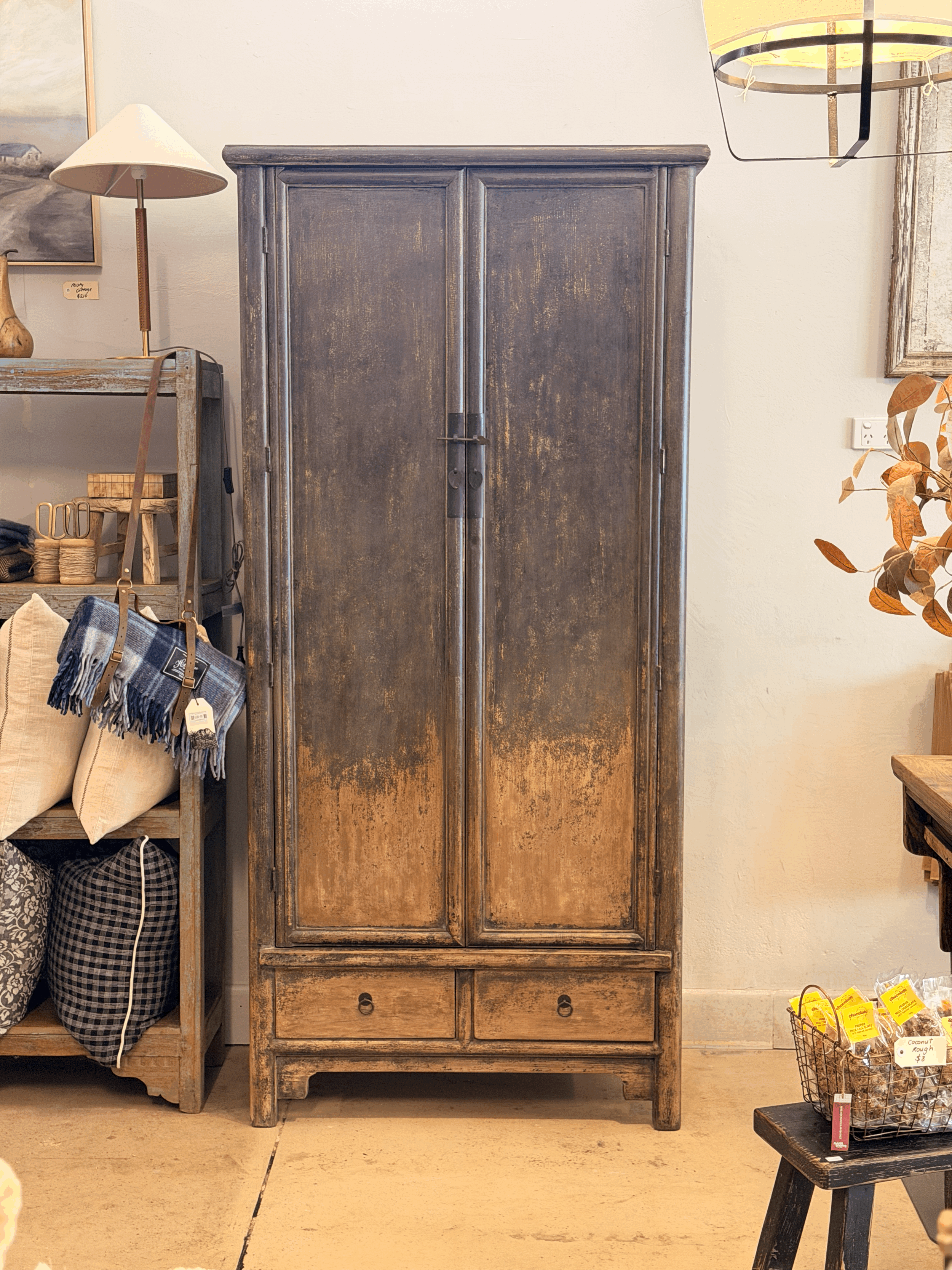 Handmade Distressed Armoire