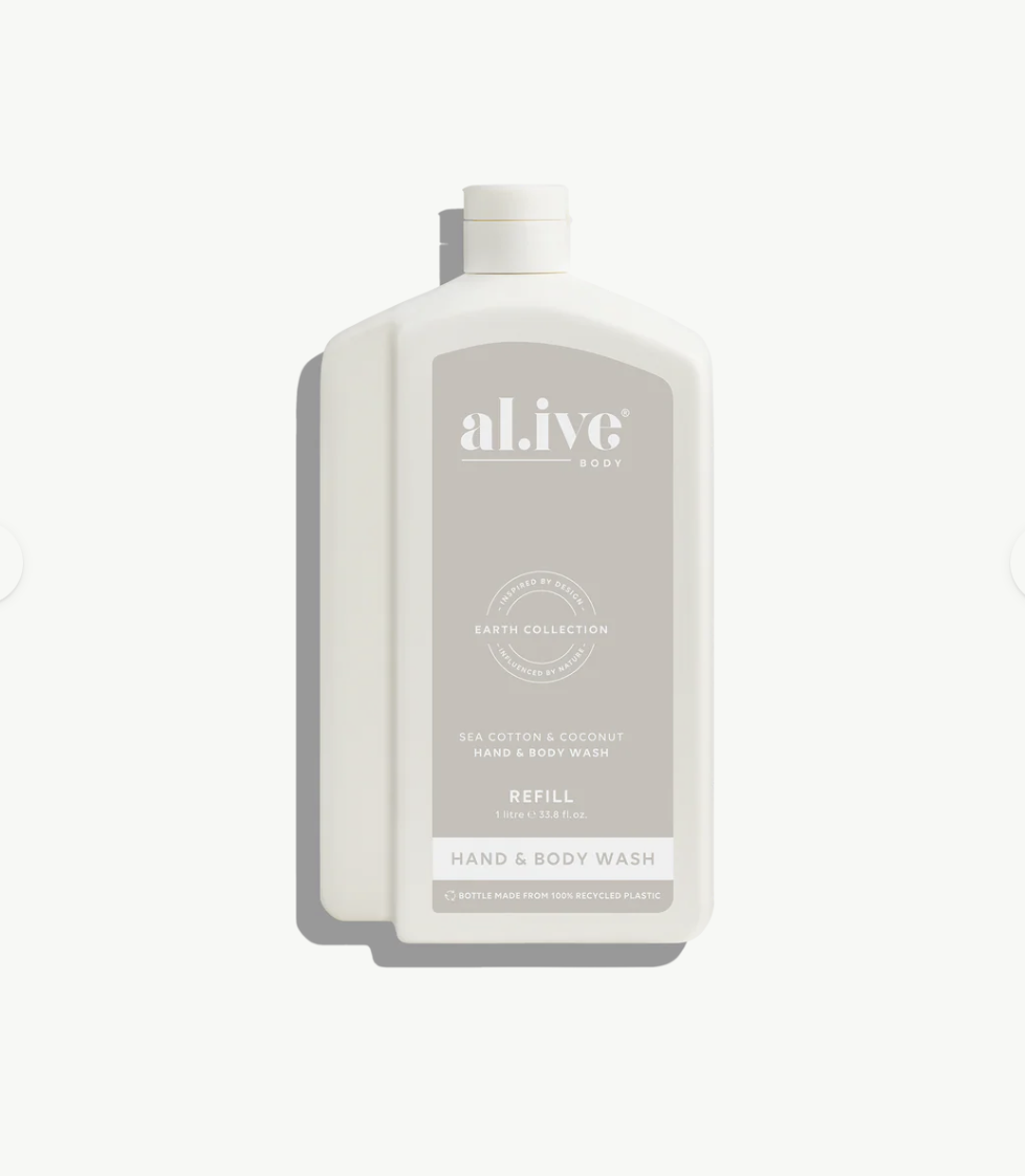 Al.ive Body Sea Cotton & Coconut 1L Wash Refill