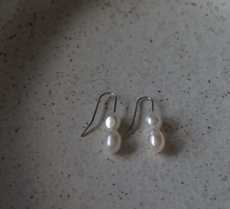 KEIR Calli Drop Pearl Earrings