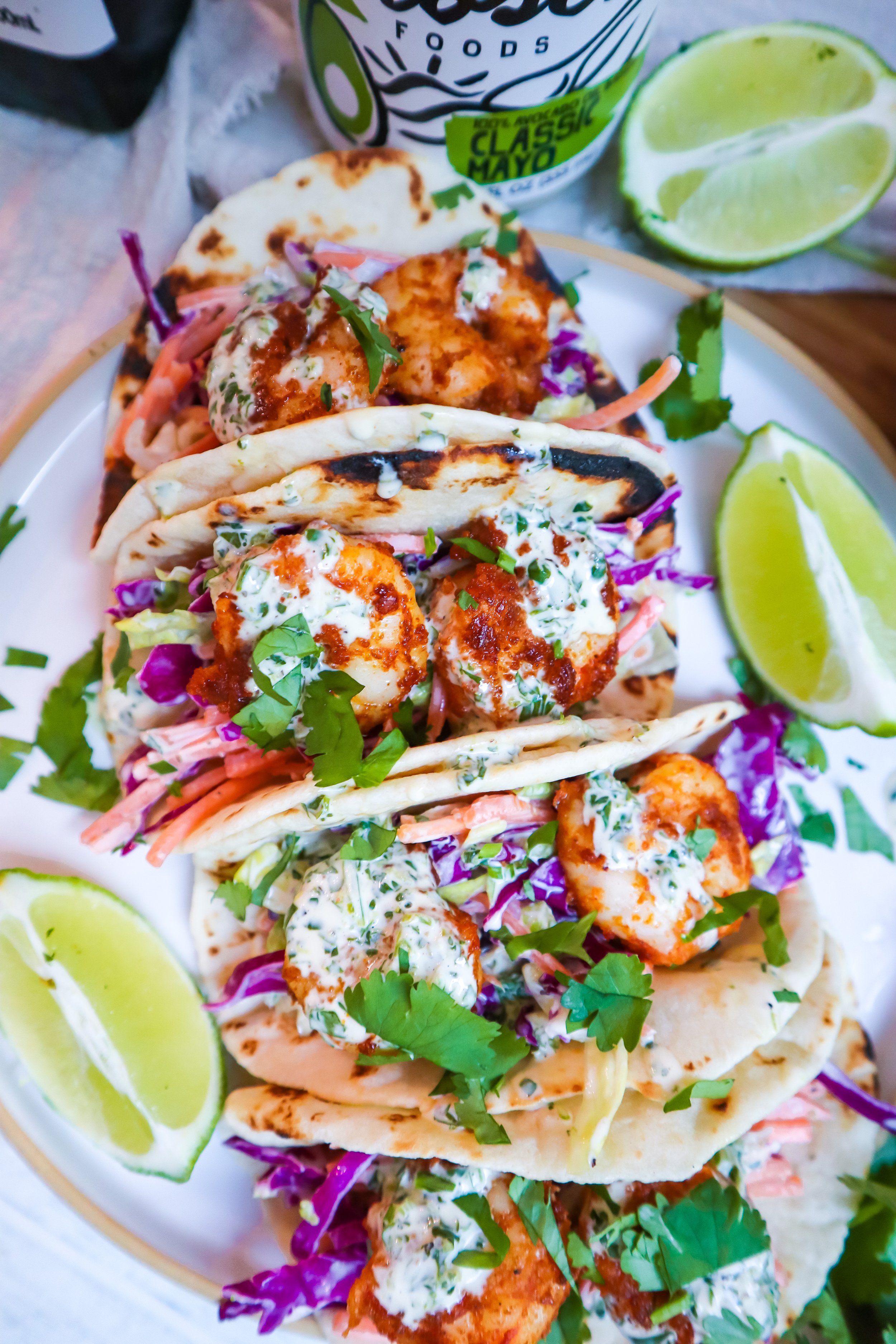 Cilantro Lime Shrimp Tacos — Jazz Leaf