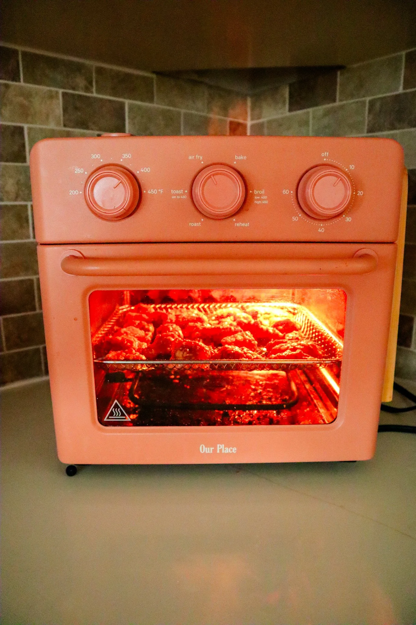 Air fry at 380F for about 6 minutes until golden brown and crispy