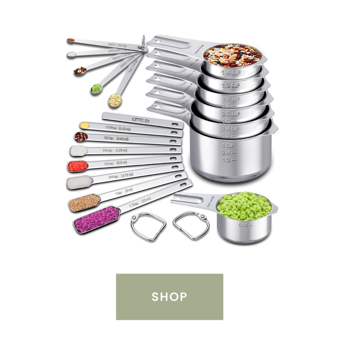  Measuring spoons and cups set 