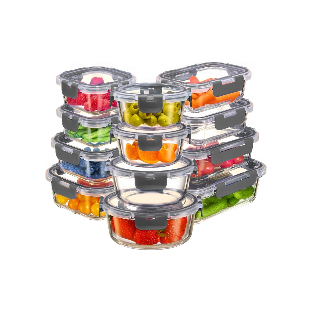 FineDine Glass Meal Prep Containers