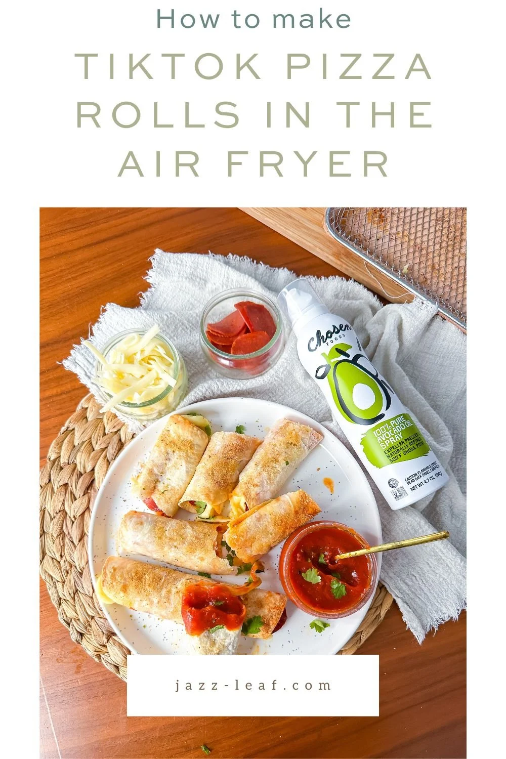 TikTok Pizza Rolls Recipe in the Air Fryer — Jazz Leaf