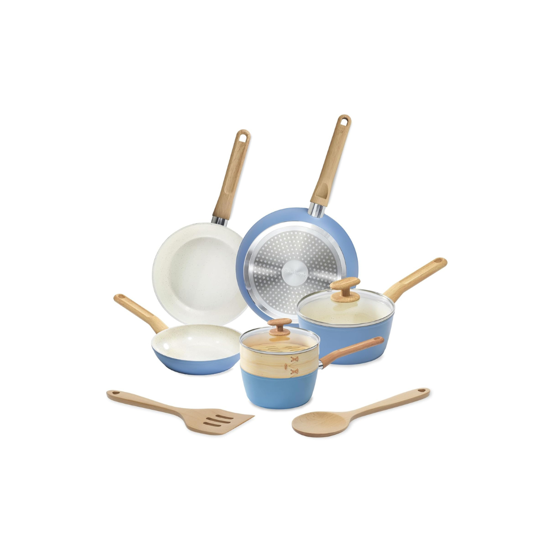 GoodCook 10-Piece Healthy Ceramic Titanium-Infused Cookware Set