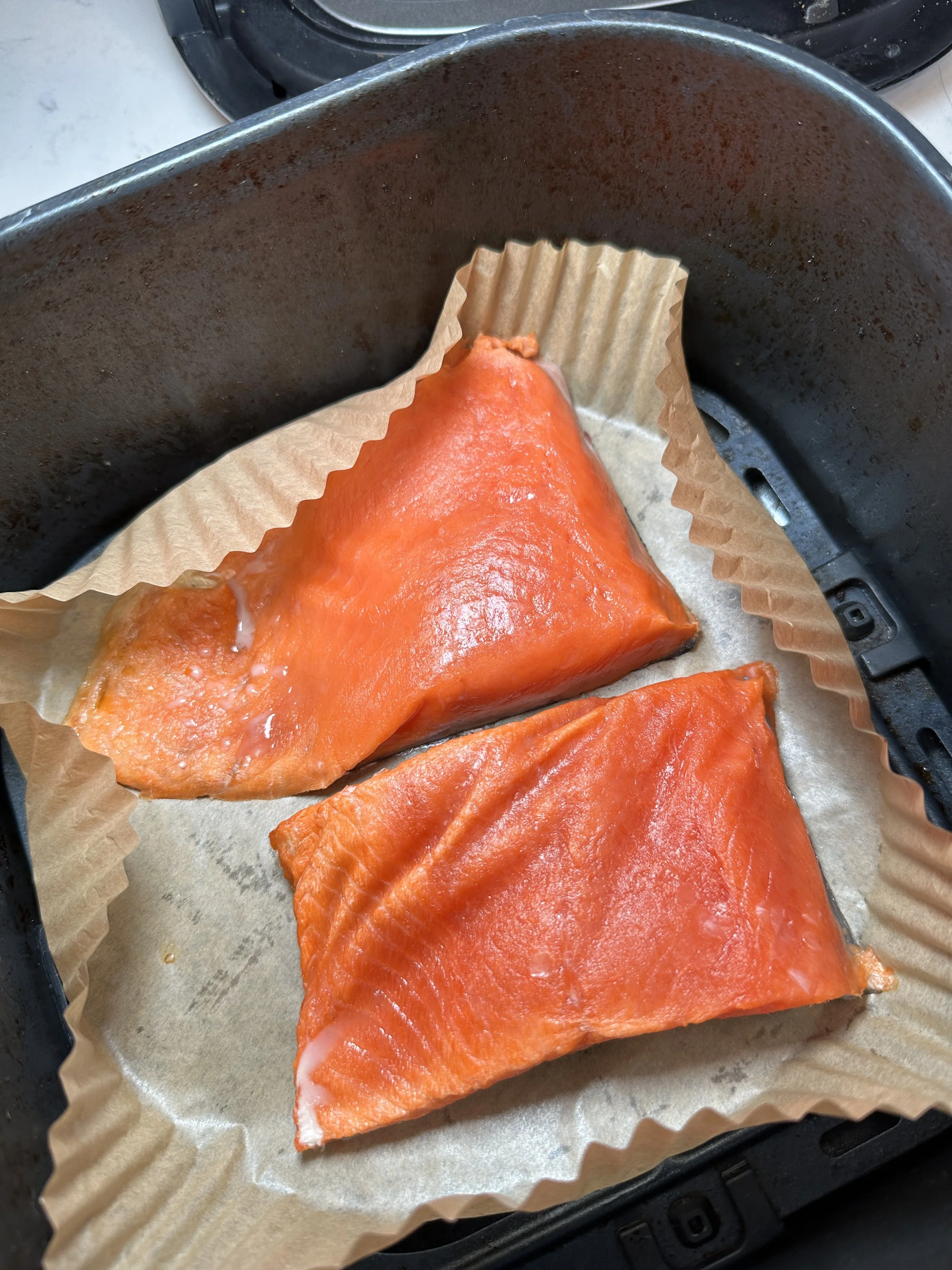 Air Fryer Frozen Salmon — Jazz Leaf