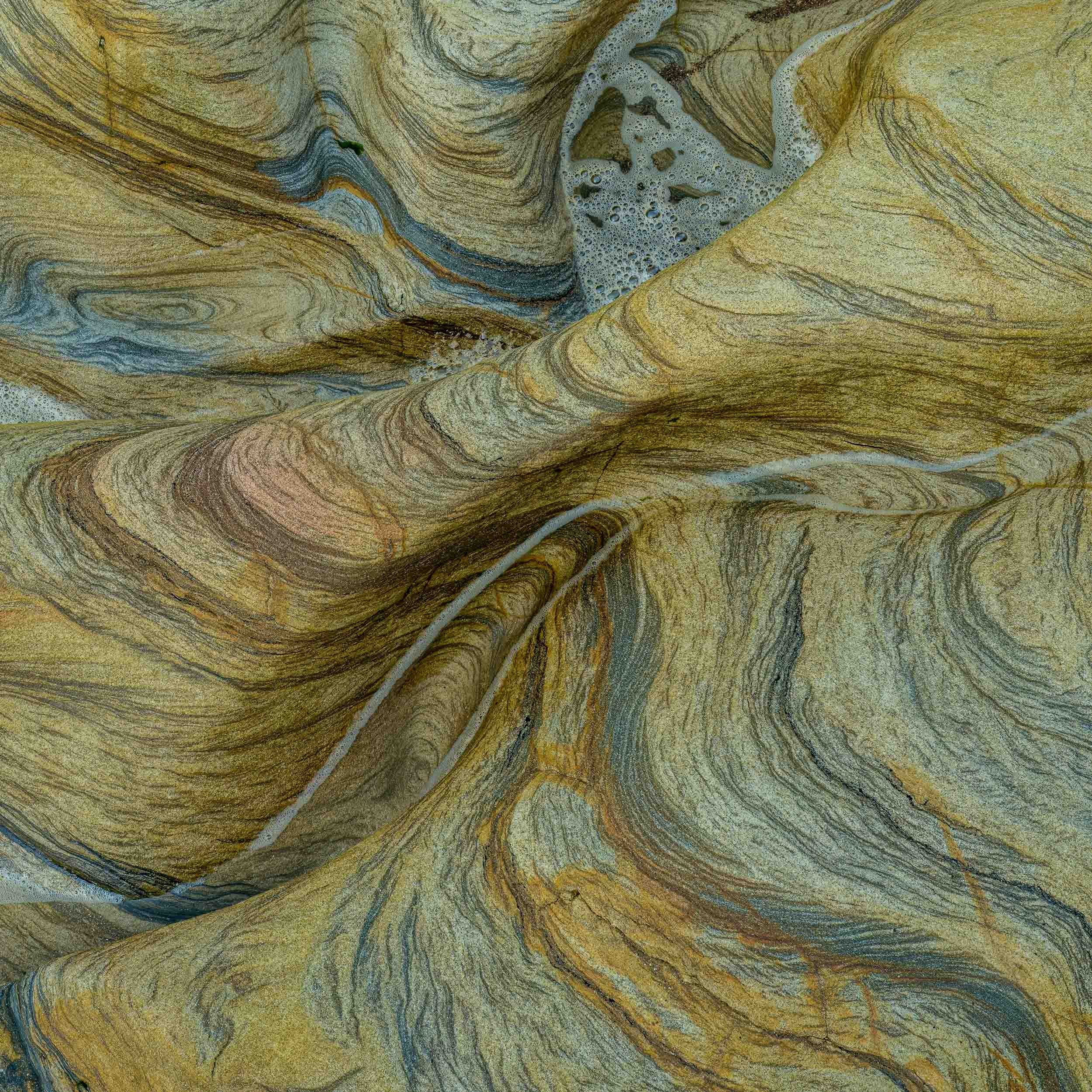 Sandstone rock formation | Spittal Beach | Northumberland 