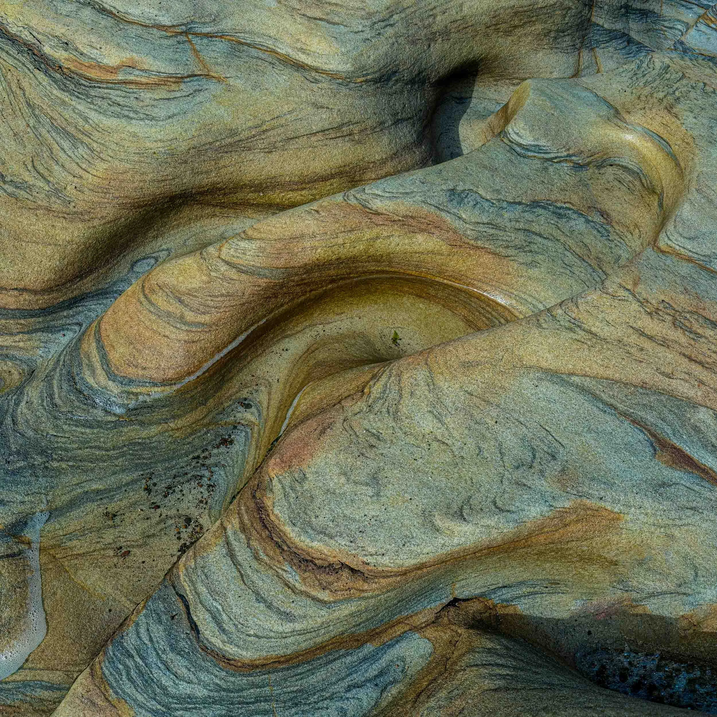 Sandstone rock formation | Spittal Beach | Northumberland 