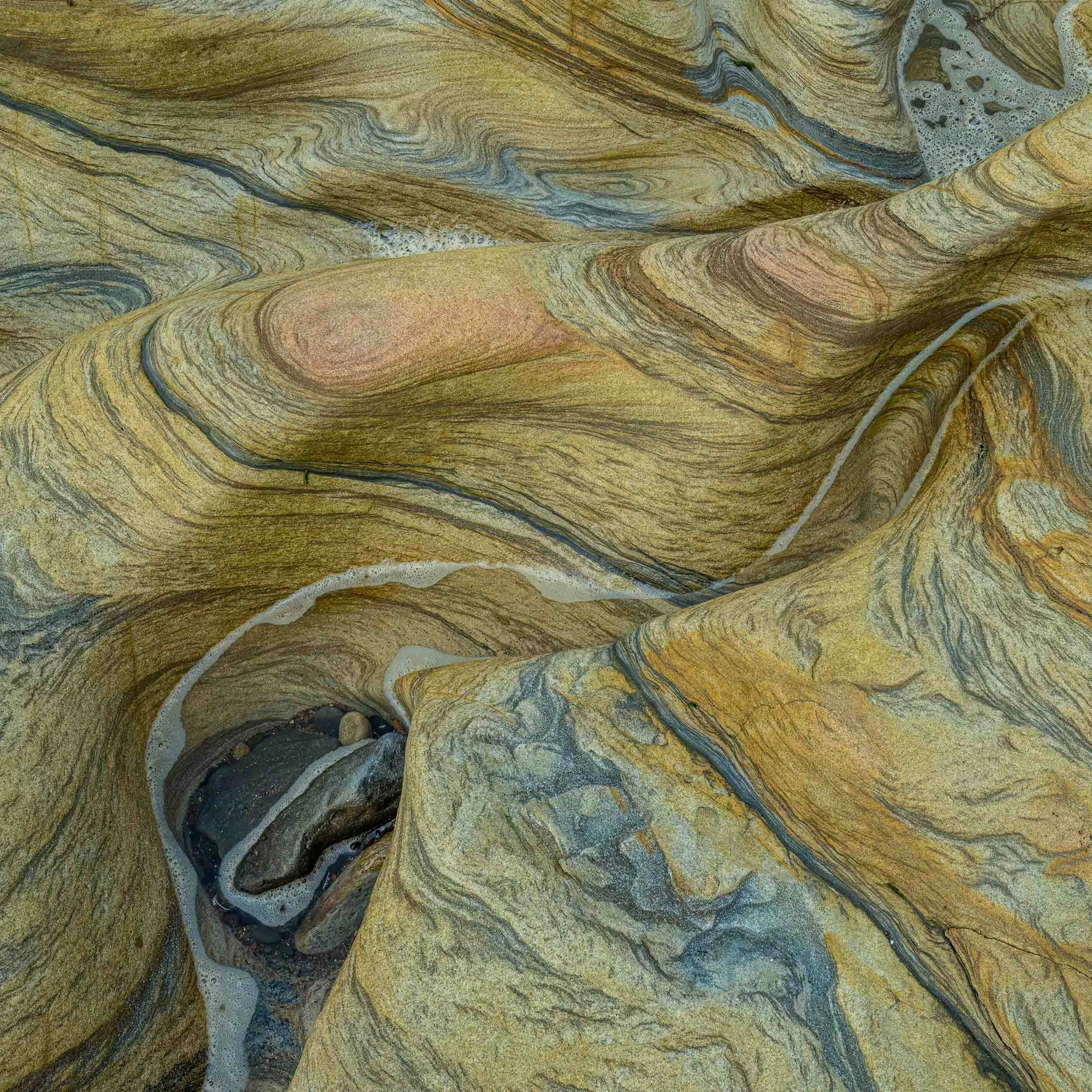 Sandstone rock formation | Spittal Beach | Northumberland 