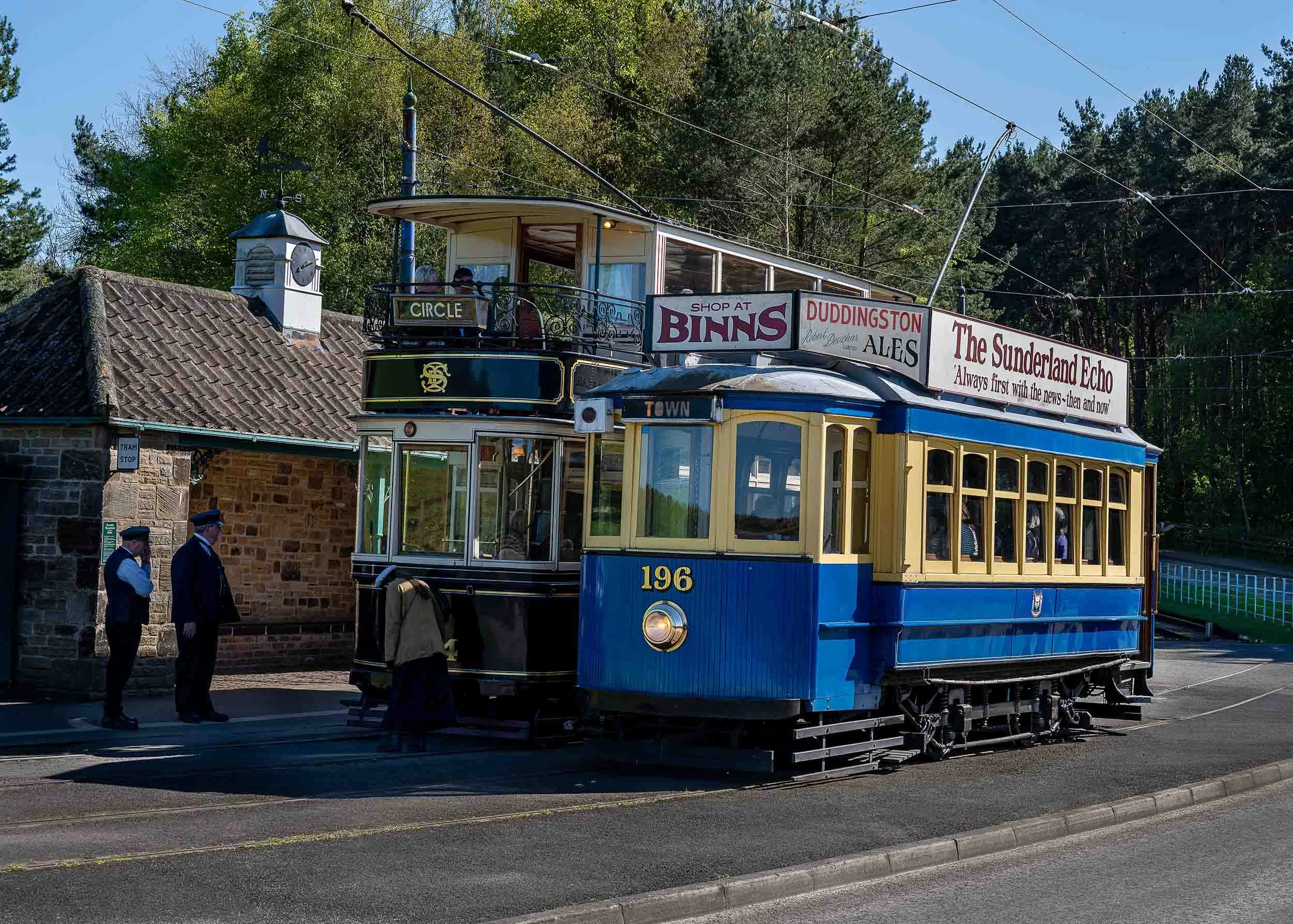 Oporto 196 1935 Tram and Sheffield 246 1907 Tram | Beamish