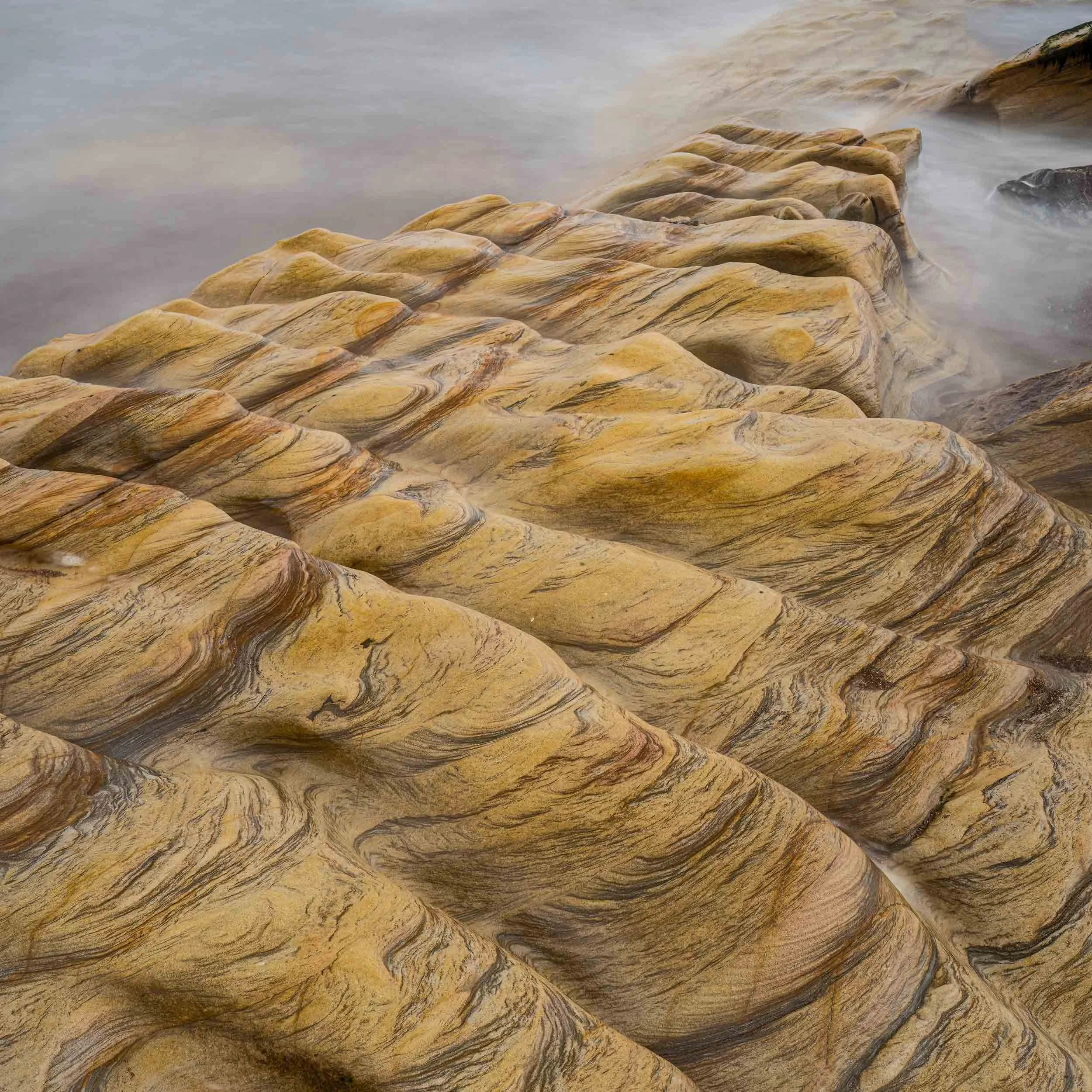 Sandstone rock formation | Spittal Beach | Northumberland 
