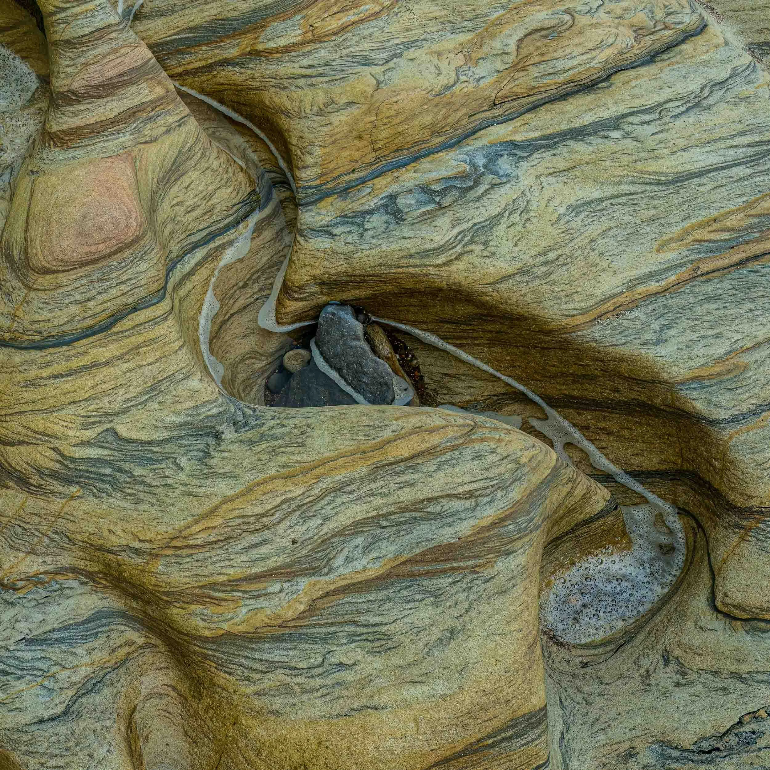 Sandstone rock formation | Spittal Beach | Northumberland 