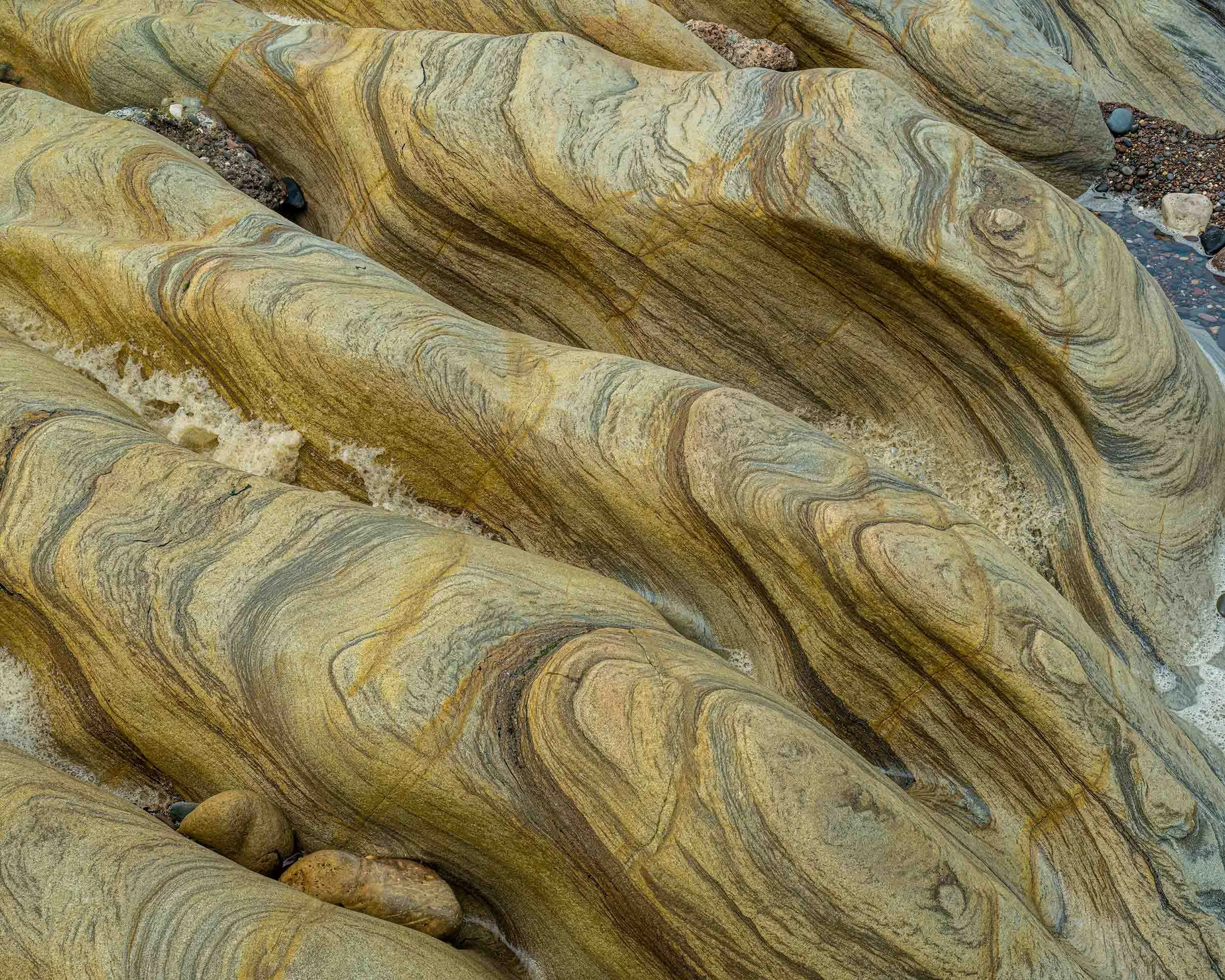 Sandstone rock formation | Spittal Beach | Northumberland 
