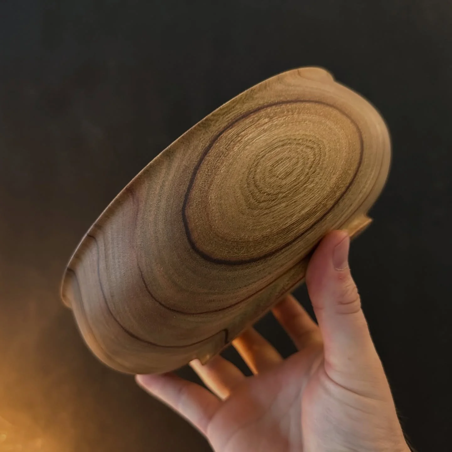 Based off the Dublin Viking bowl design, this footed version sits so nicely in the hands.

I love this design, and whilst it&rsquo;s harder to sand and finish the inside under the lip, it&rsquo;s worth it for the result!

I need to study bowl design,