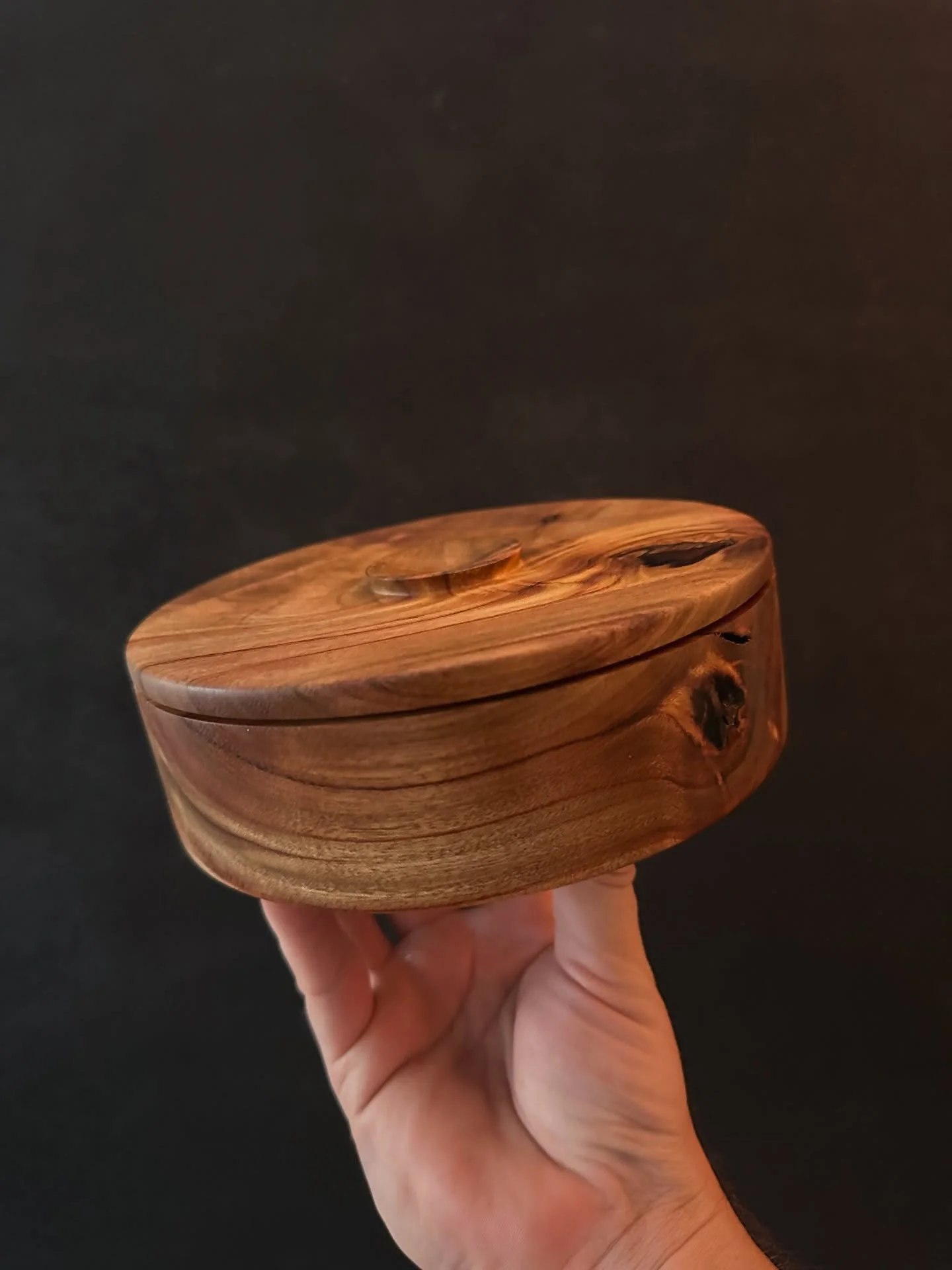 Camphor Laurel lathe turned box

Want to make your own? Get a bowl blank from @popsshedshop