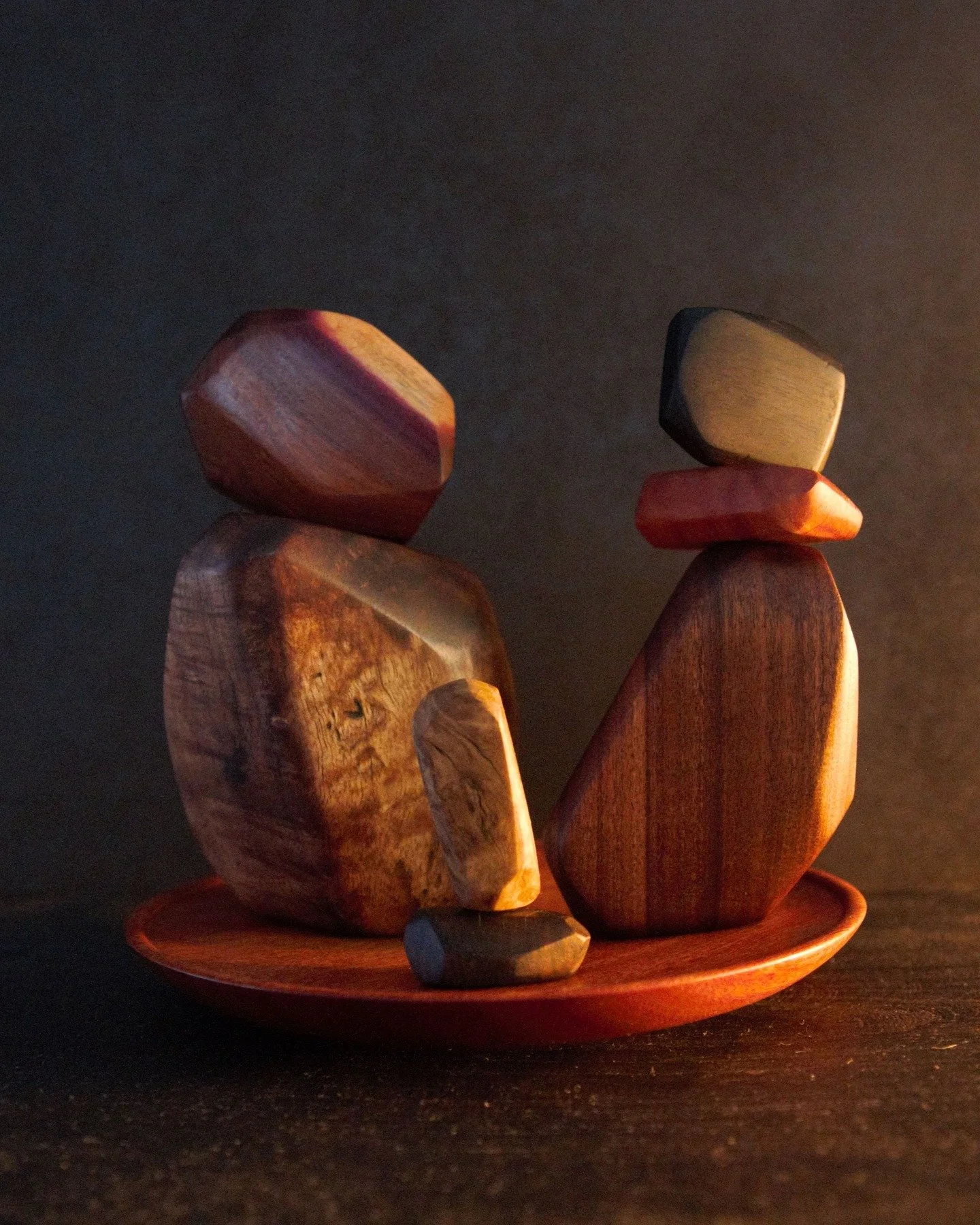 The first set of stacking rocks I made, I remember selling these as soon as I posted these images (oh how times have changed!) 

Looking back at these I start to feel inspired to make another set, to sift through my offcuts and find some more treasur