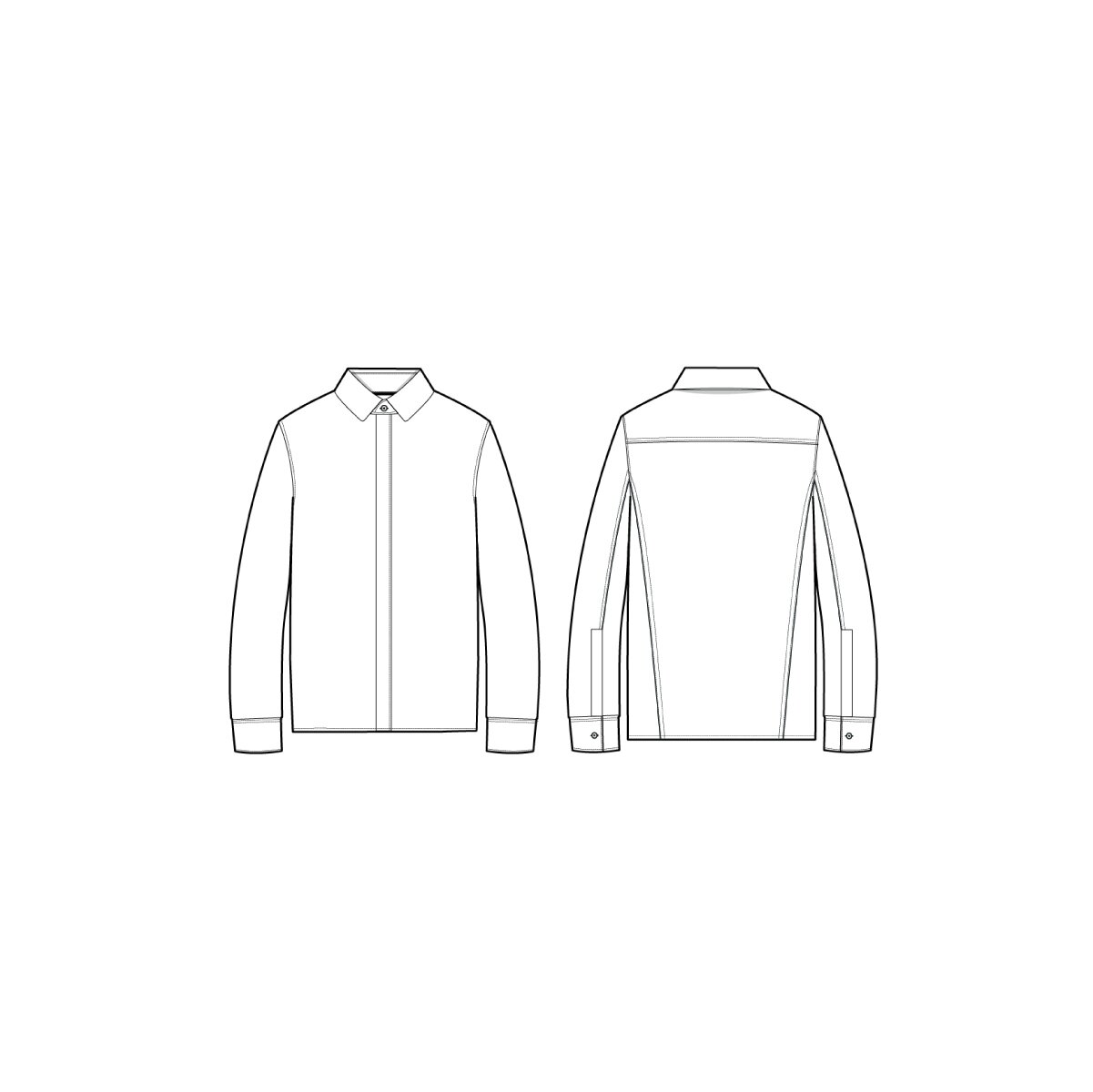 Download HD Dress Shirt Flat Sketch Transparent PNG Image  NicePNGcom