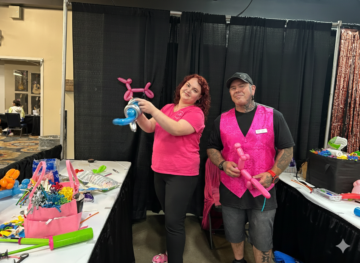 balloon twisting Alberta, balloon artists for hire, balloon animals Edmonton