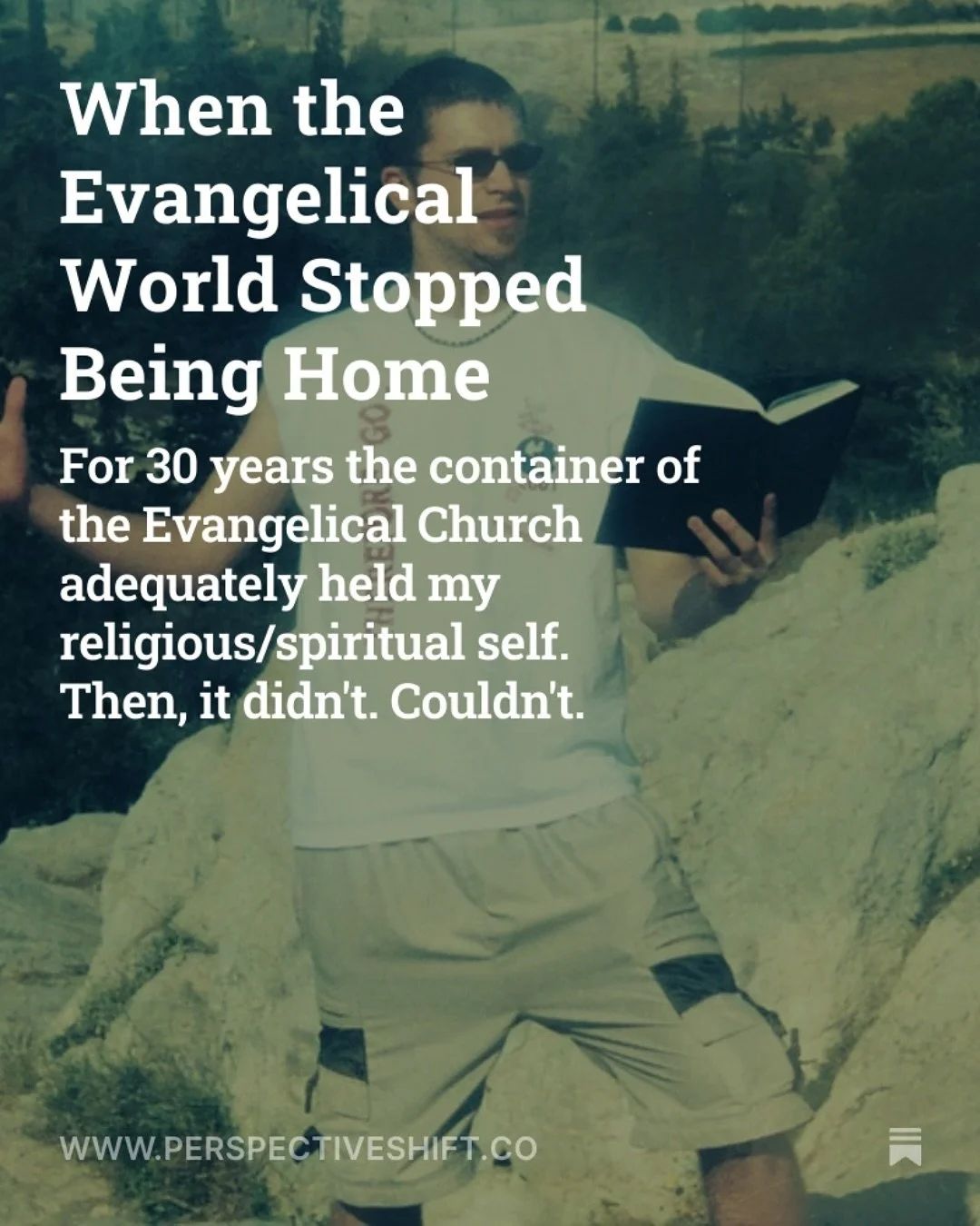 When I finally left the Evangelical world, the new wine of my expanding Christianity felt free and full of hope.

But I didn&rsquo;t yet have a new wineskin to hold it.

It would take a few years before I settled in to a wineskin labeled &ldquo;progr