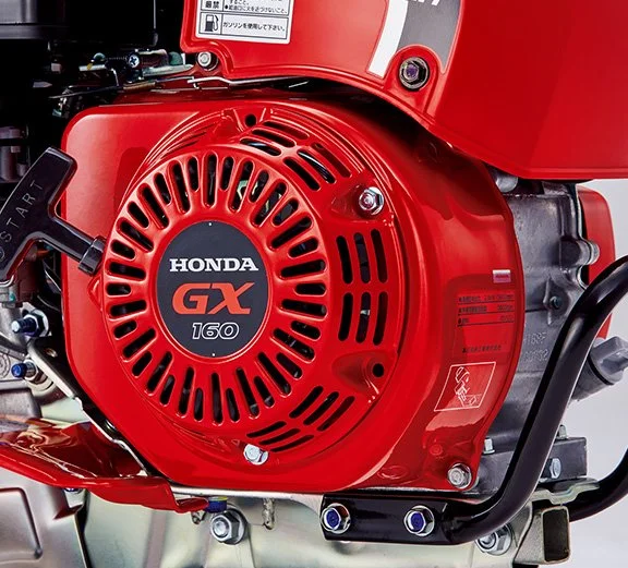 Equipped with a large displacement engine of 163 cm³ that demonstrates the top power of Honda axle rotor type cultivators.