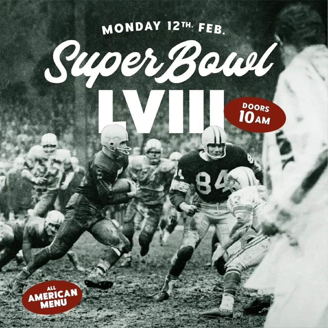 The countdown is on! Join us for&nbsp;Super Bowl LVIII&nbsp;as we show the whole game, LIVE &amp; LOUD 🏈🍻

Super Bowl ticket&rsquo;s are $10 and get you a prime viewing seat and an ice-cold frothy on arrival.

Round up the crew and book your spot t