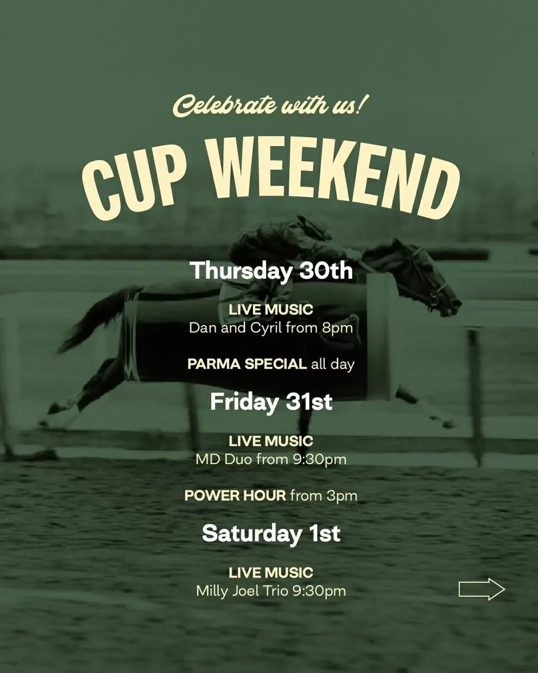 Plenty of reasons to join us at The Fifth this Melbourne Cup&nbsp; long weekend.

We&rsquo;re here till late all the way through. Bookings are open, walk-ins are always welcome 🍻