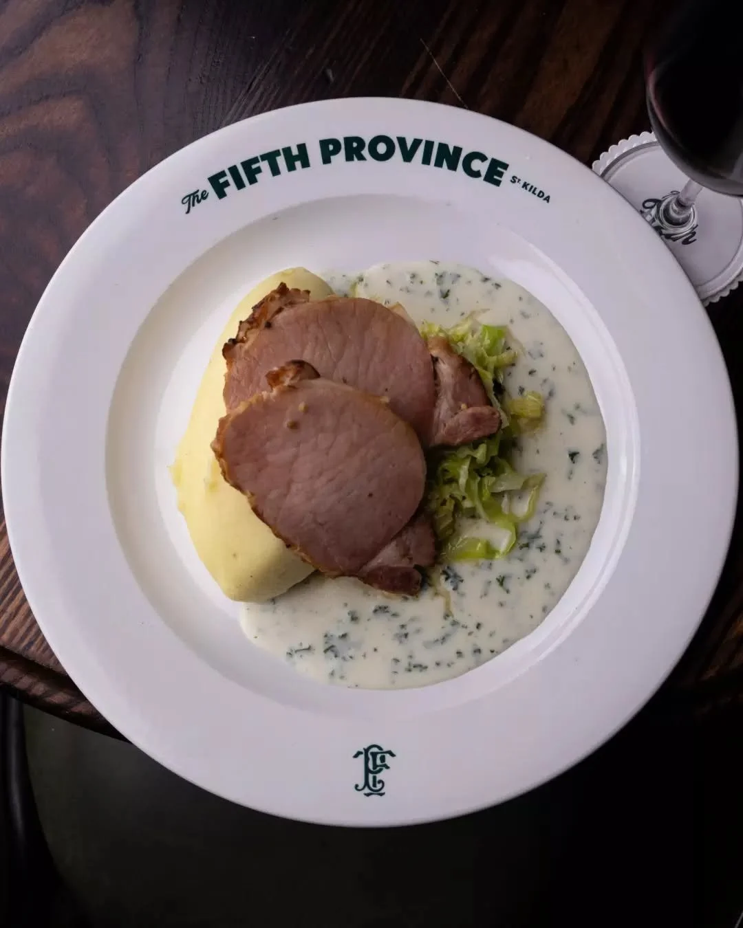 Bacon and cabbage with parsley sauce, buttered cabbage and creamy mash. Pairs well with a Guinness and nowhere else to be.