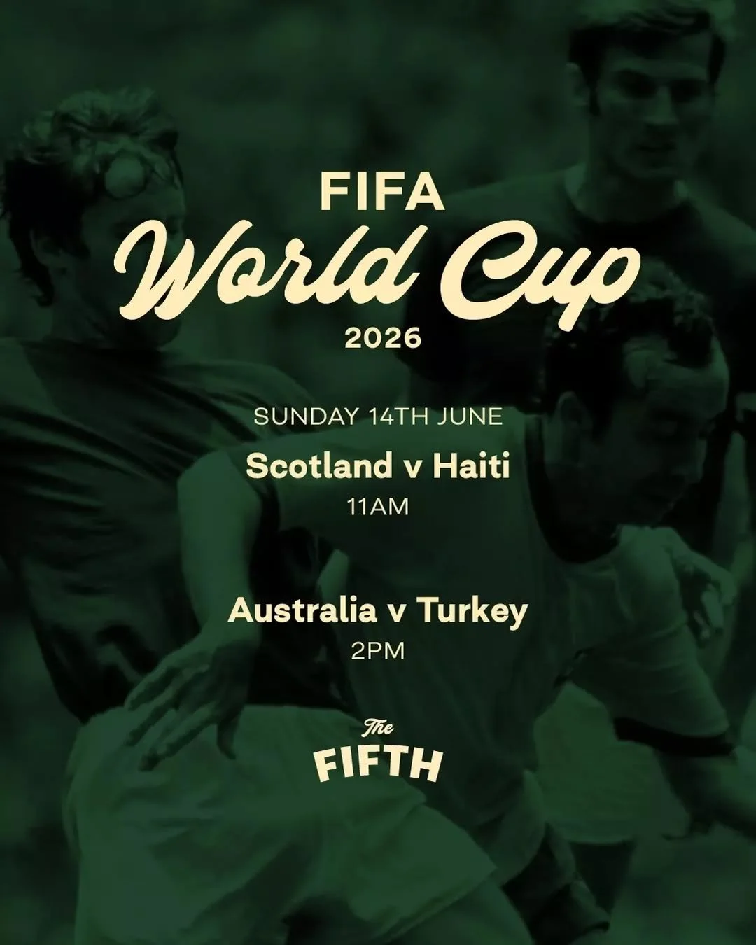 This Sunday, we're open from 10.30am.

It's a massive day of football.

See you at The Fifth.