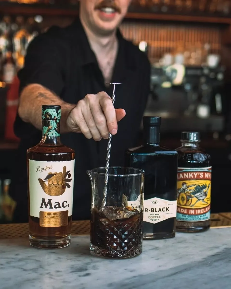 Our signature Frozen Irish Coffee. 

Jameson, Shanky's Whip, Mr. Black, Coffee, Brown Sugar, Macadamia Cream.

In Ireland it's classified as a dessert. Here, we reckon it's good any time of the day.