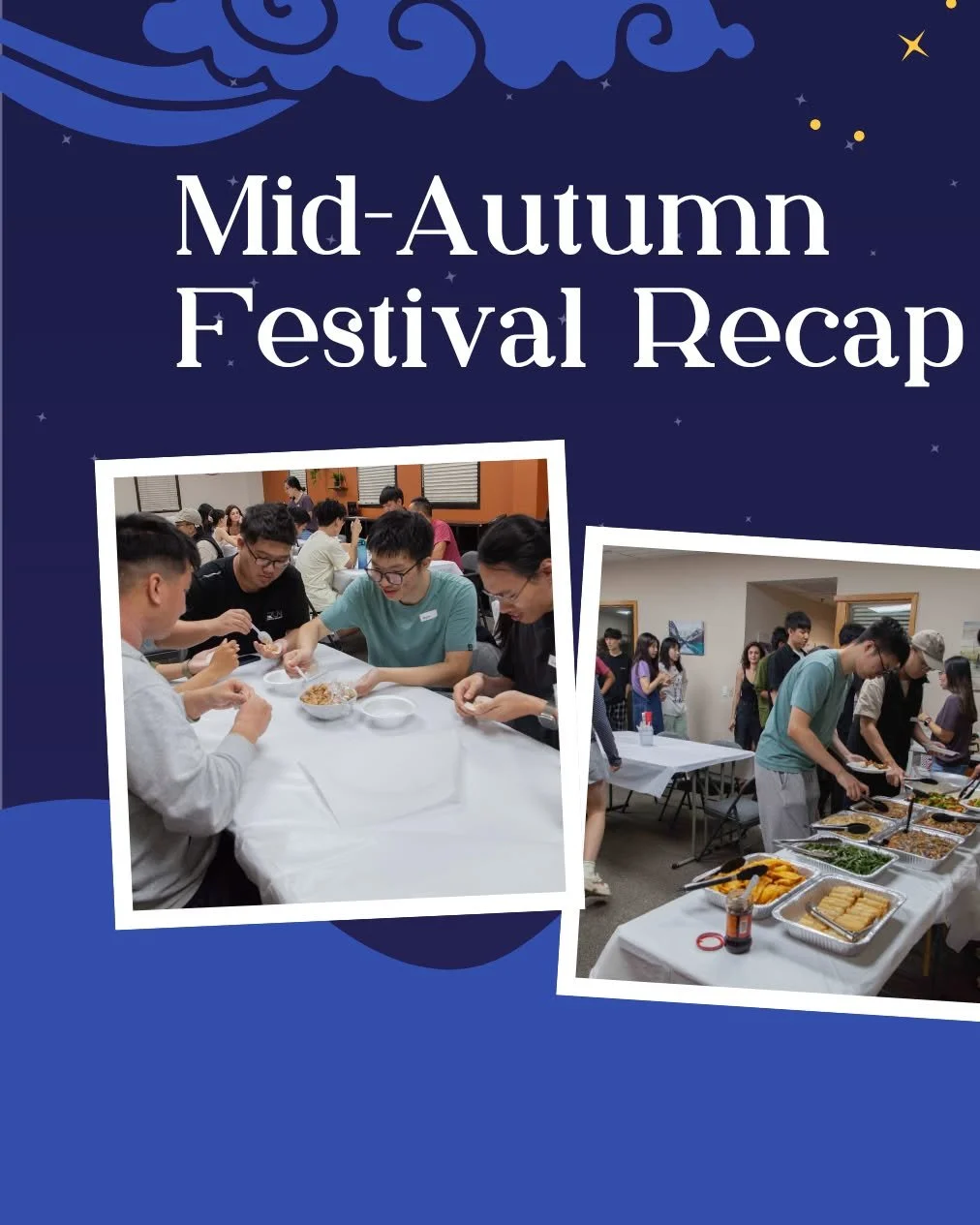 this past friday, we celebrated Mid-Autumn Festival 🌙  by making some dumplings, eating yummy food 🍲, trying to solve some riddles 🤔, making lanterns 🏮, and eating mooncakes 🥮 hope you can join us next time!

#uwmadison #gobadgers #international