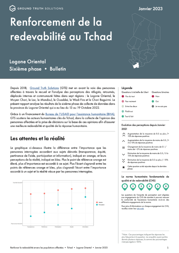 Renforcement de la redevabilité au Tchad Logone Oriental - round seven