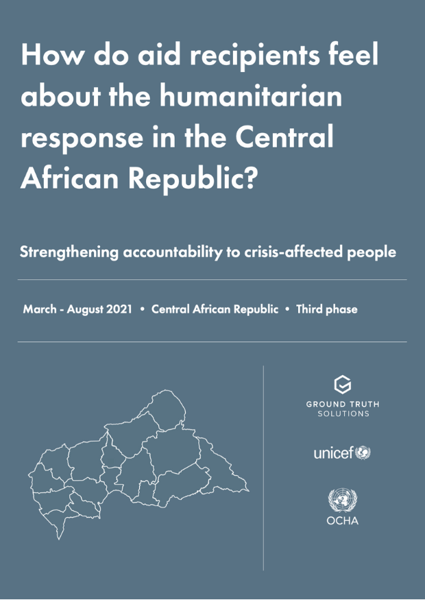 How do aid recipients feel about the humanitarian response in the Central African Republic?