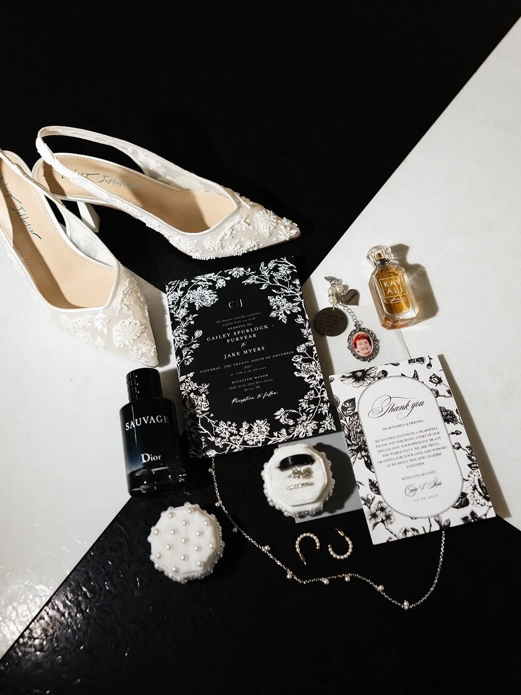 Bringing out a little more class with The Myers black &amp; white winter Wedding ✨🖤🤍❄️

Venue: @bluestemmanor 
Wedding Coordinator: @infinityroseeventsco 
Photography: @hannahvandiverphotography 
Videography: @aliciacrumstudio 
Content Creation: @d