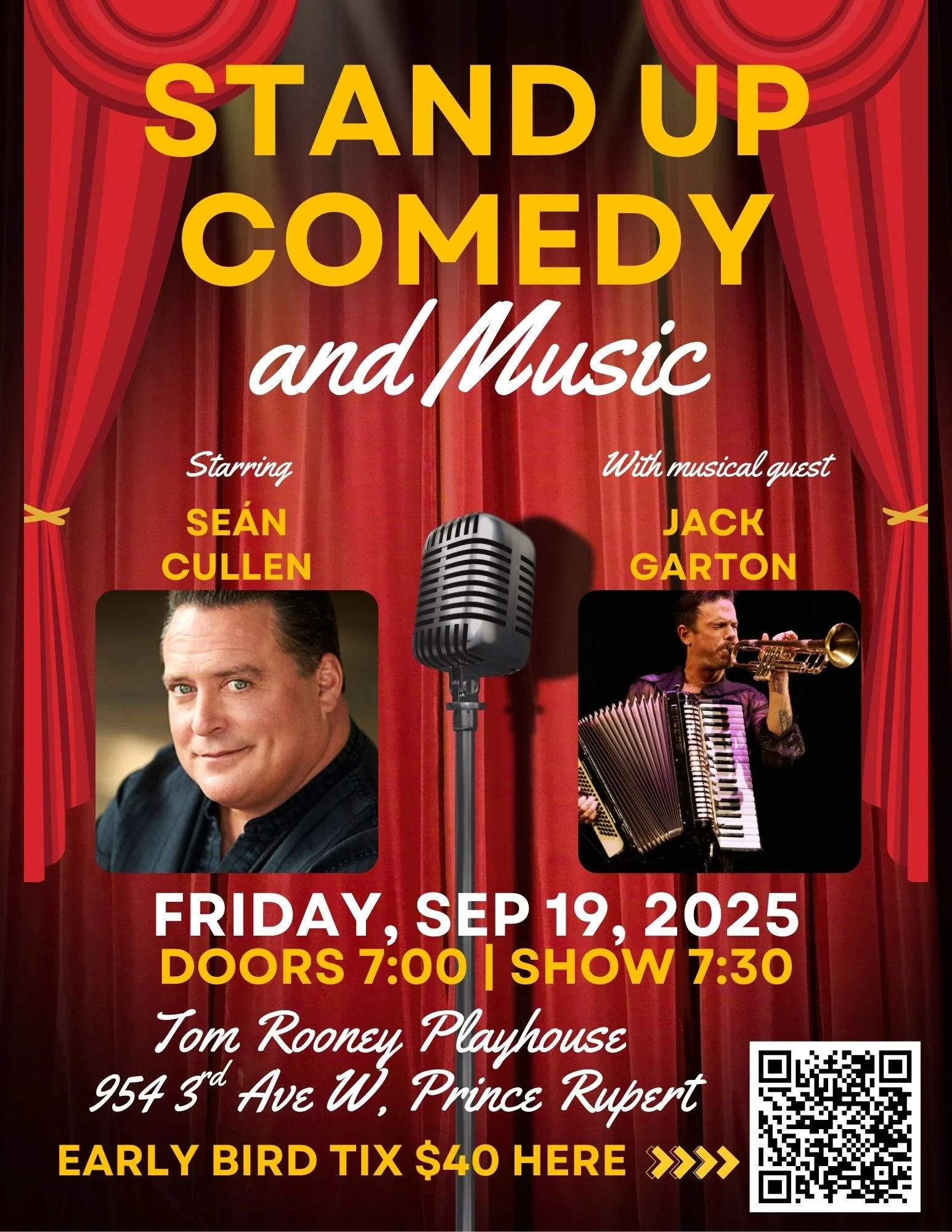Stand-up Comedy and Music Starring Seán Cullen