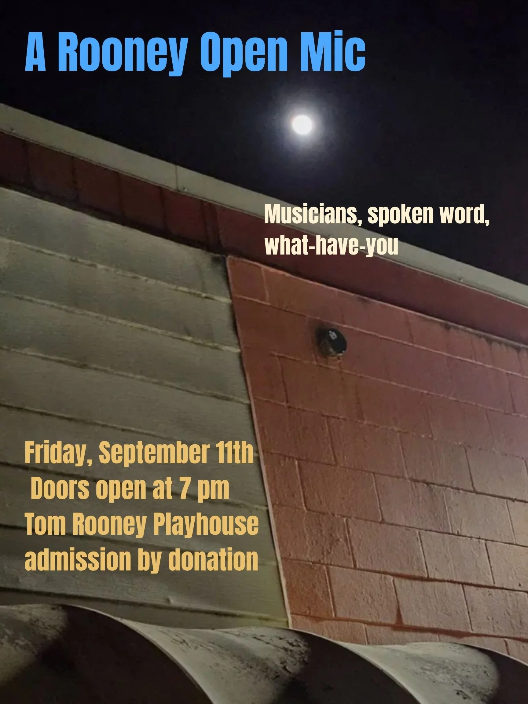 A Rooney Open Mic