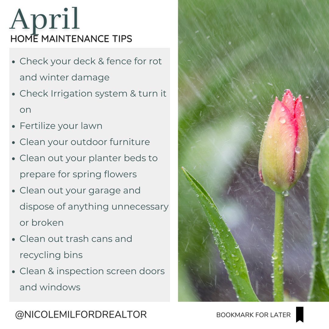 April Home Maintenance Checklist for NW Indiana Homeowners  2026 