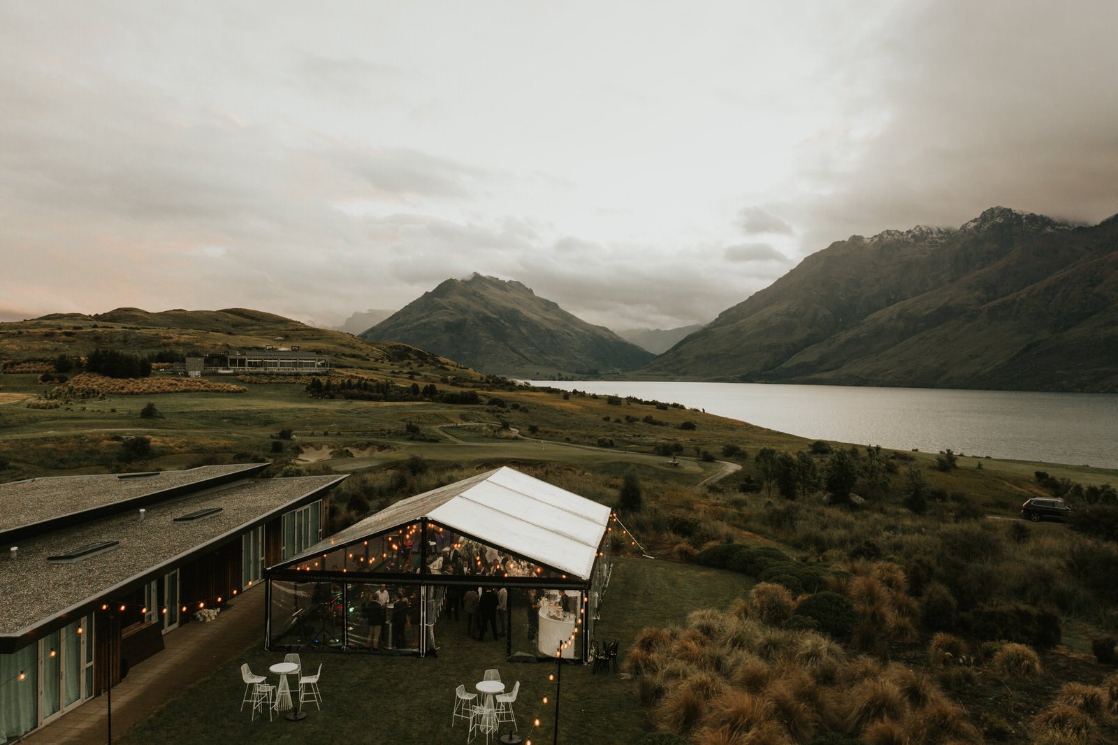 Wanaka Black Marquee Hire - Classic wedding NZ - Truly Yours