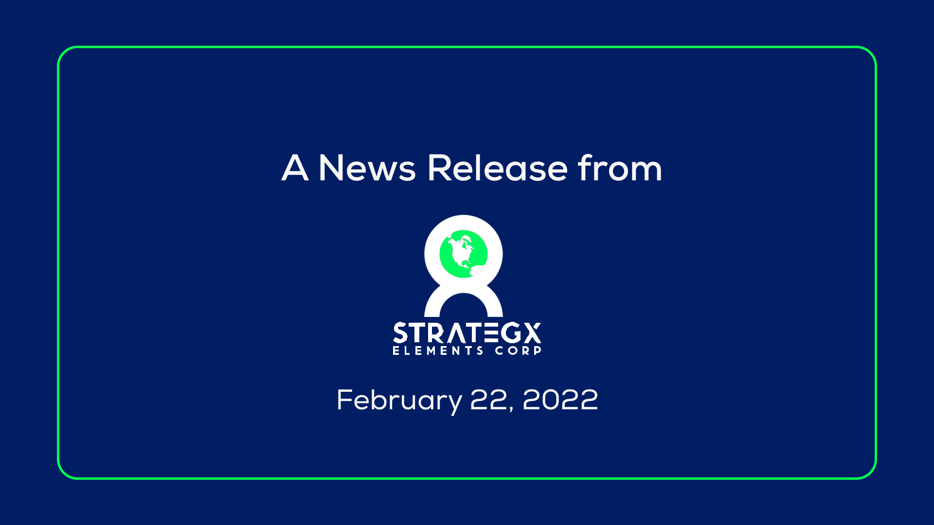 StrategX Signs Agreement to Acquire New Energy Transition MetalsTarget on the Melville Peninsula, Nunavut – Project Nagvaak