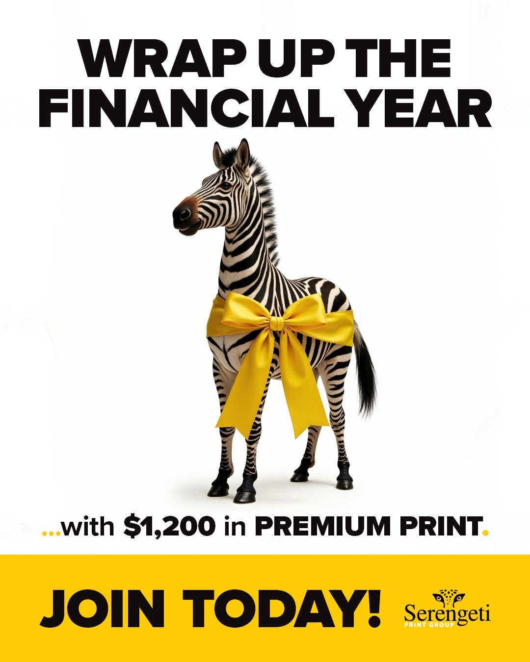 𝗪𝗿𝗮𝗽 𝗨𝗽 𝘁𝗵𝗲 𝗙𝗶𝗻𝗮𝗻𝗰𝗶𝗮𝗹 𝗬𝗲𝗮𝗿 𝘄𝗶𝘁𝗵 $𝟭,𝟮𝟬𝟬 𝗶𝗻 𝗣𝗿𝗲𝗺𝗶𝘂𝗺 𝗣𝗿𝗶𝗻𝘁 &ndash; 𝗝𝗼𝗶𝗻 𝗧𝗼𝗱𝗮𝘆!

Why scramble to spend your EOFY budget? Invest it wisely in high-quality print that works all year round.
Join the Seren