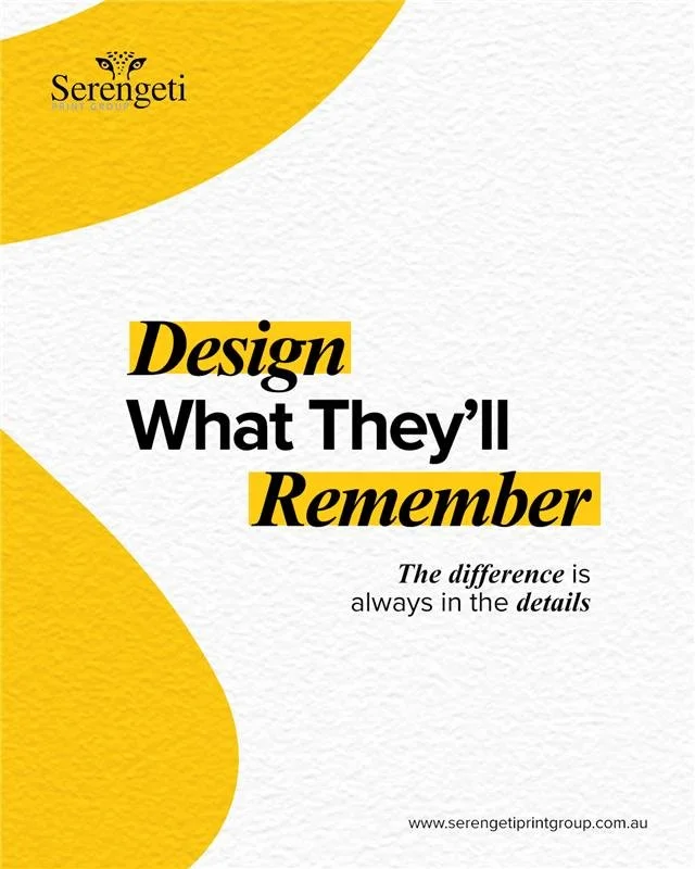 Your brand isn&rsquo;t just seen, it&rsquo;s remembered.​

Every decision you make, from colour choice to paper finish, shapes how your brand is perceived. And it&rsquo;s the smallest details that make the biggest impact. ✨​

At Serengeti, we help bu