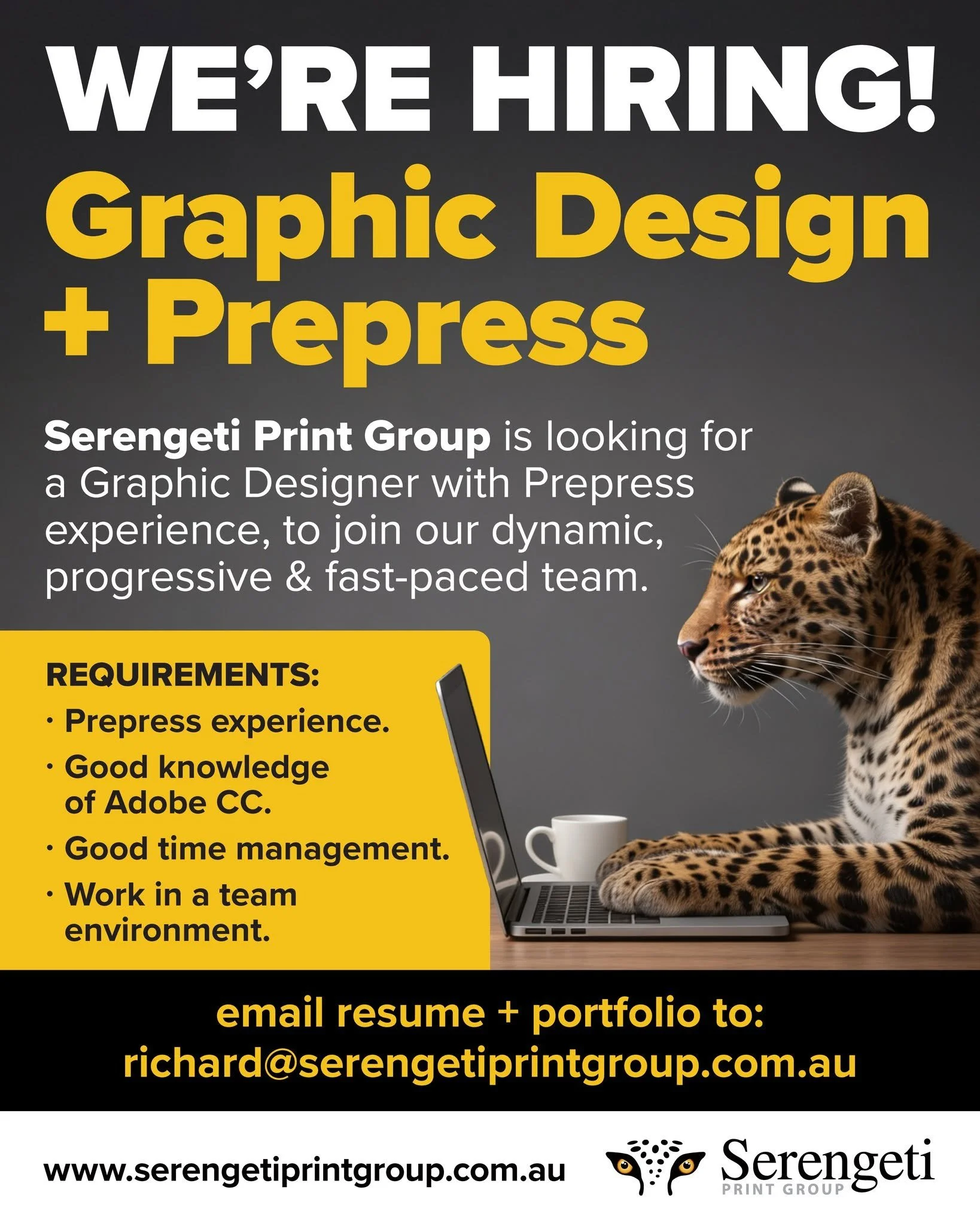 Wanted a Graphic Designer with a strong background in print-ready artwork