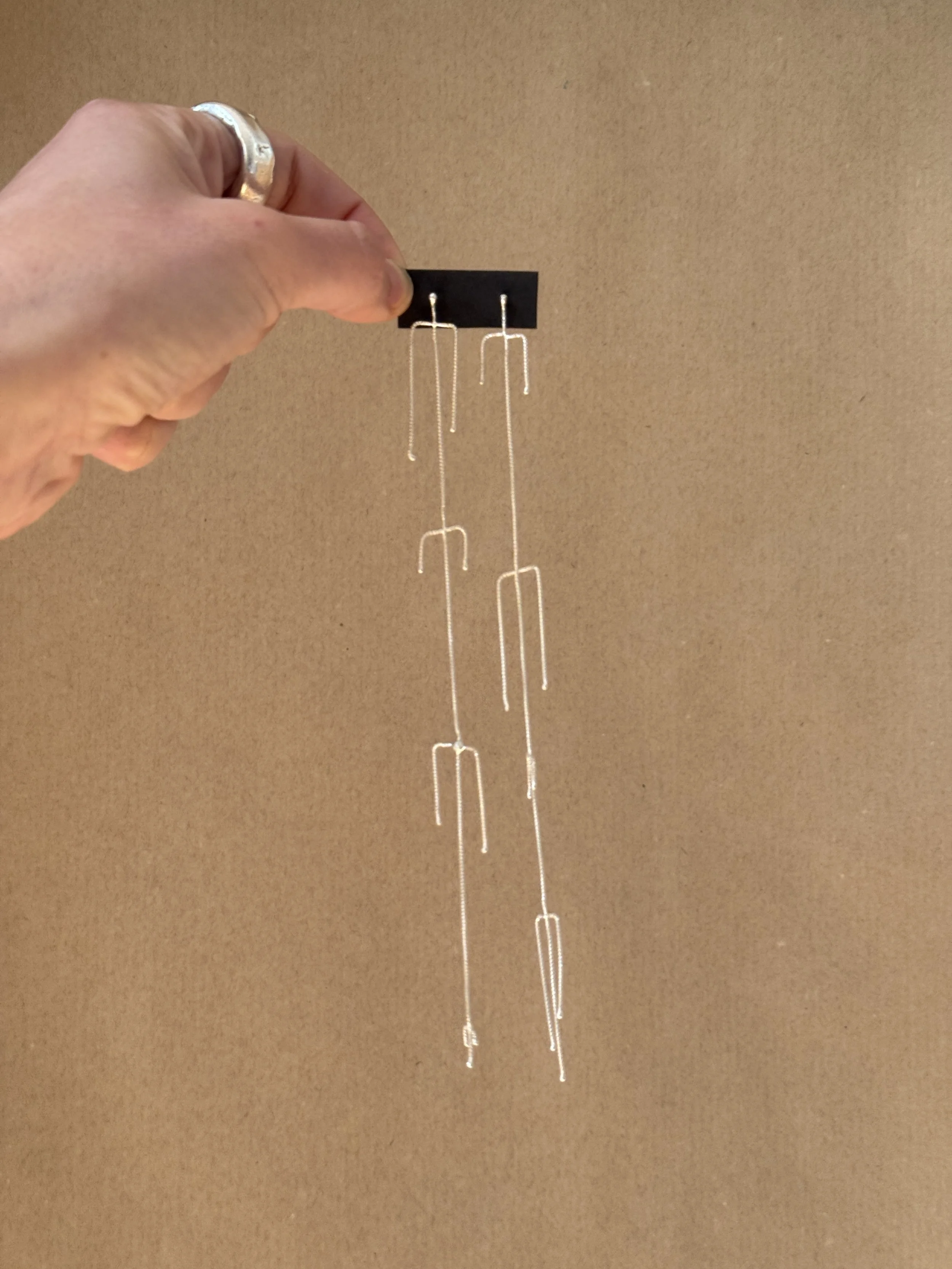 Chain Chandelier Earrings - 7"