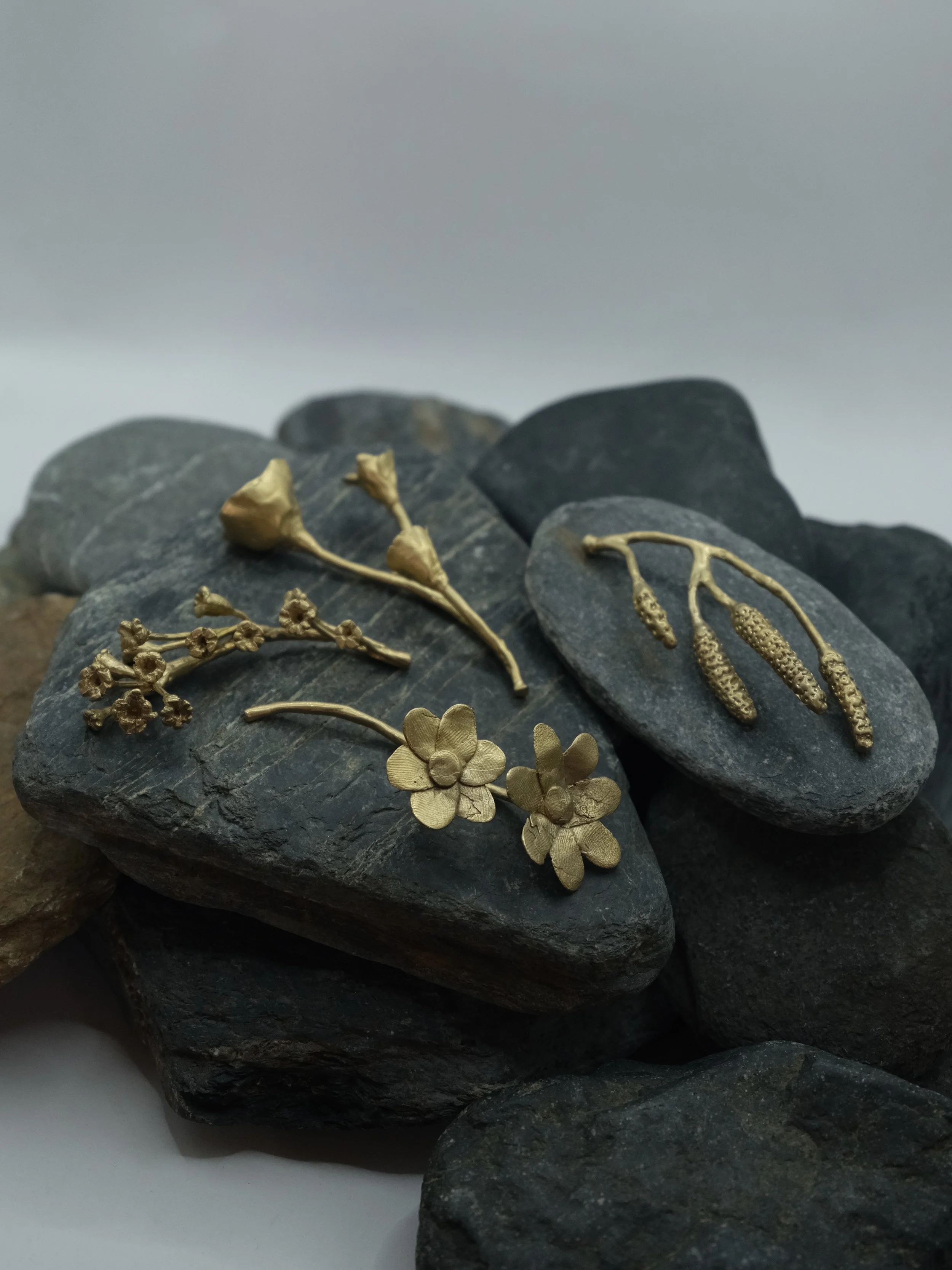 Bronze Flower Sculptures