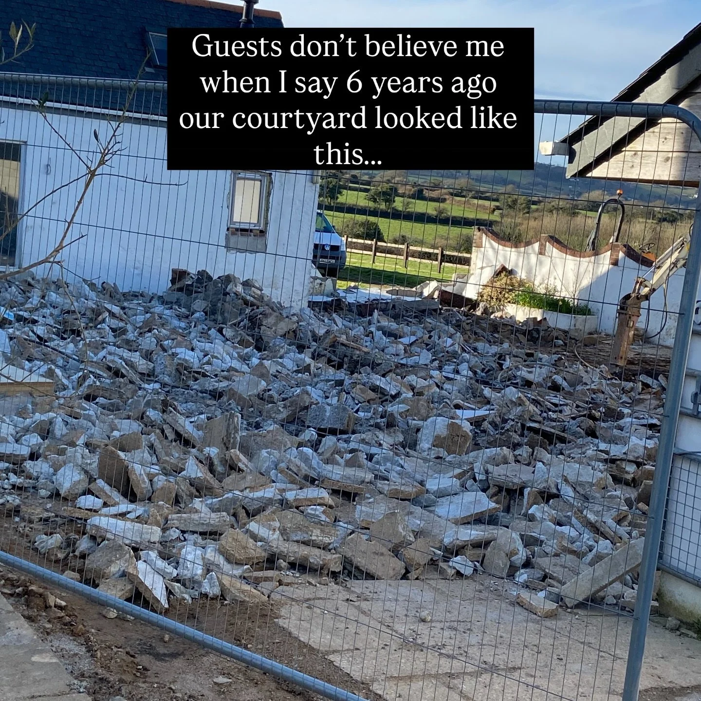 Want to see a transformation?!

Just 6 years ago the Courtyard was a building site and there was a certain pandemic going on. There were (many) times when we questioned the wisdom of pouring our savings into an old dairy farm.  But with the help of t