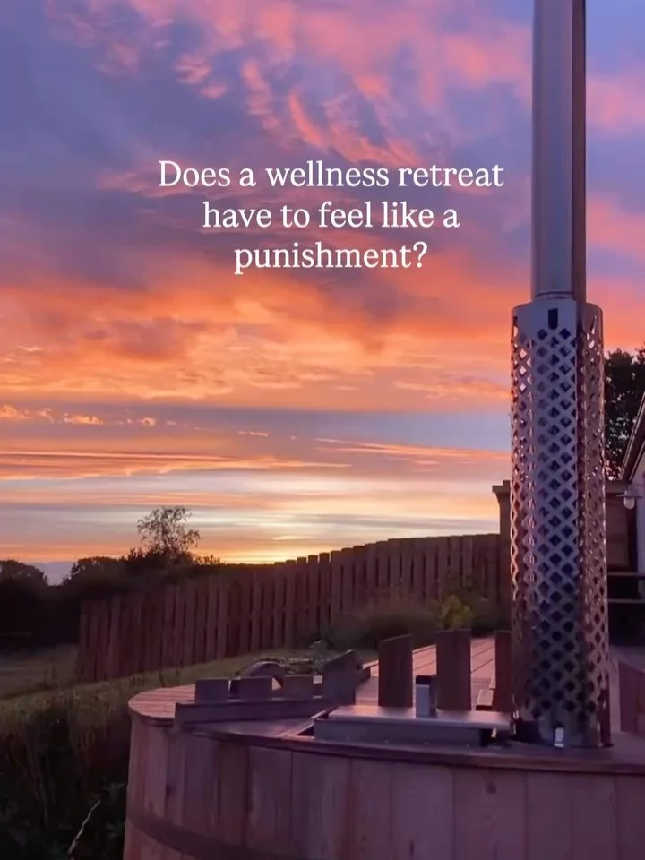 No punishment on our October luxury recharge retreat!

3 days of relaxation and nutritious decadence. 

Time to slow down and indulge yourself:

3 nights accommodation in a luxury cottage
2 sauna rituals from @sauna_delsoul 
2 yoga sessions from @yog